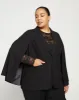 Leon Double Luxe Cape Blazer - Black sold by Universal Standard