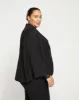 Leon Double Luxe Cape Blazer - Black sold by Universal Standard