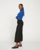 Stephanie Wide Leg Stripe Ponte Pants 27 Inch - Black with Black Stripe sold by Universal Standard