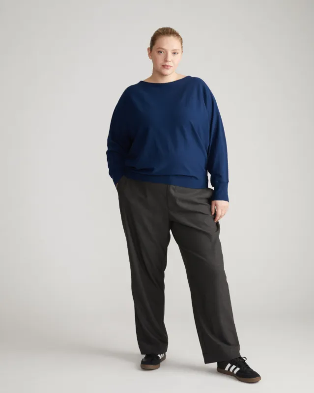 Better-Than-Cashmere Dolman Sweater - After Hours sold by Universal Standard