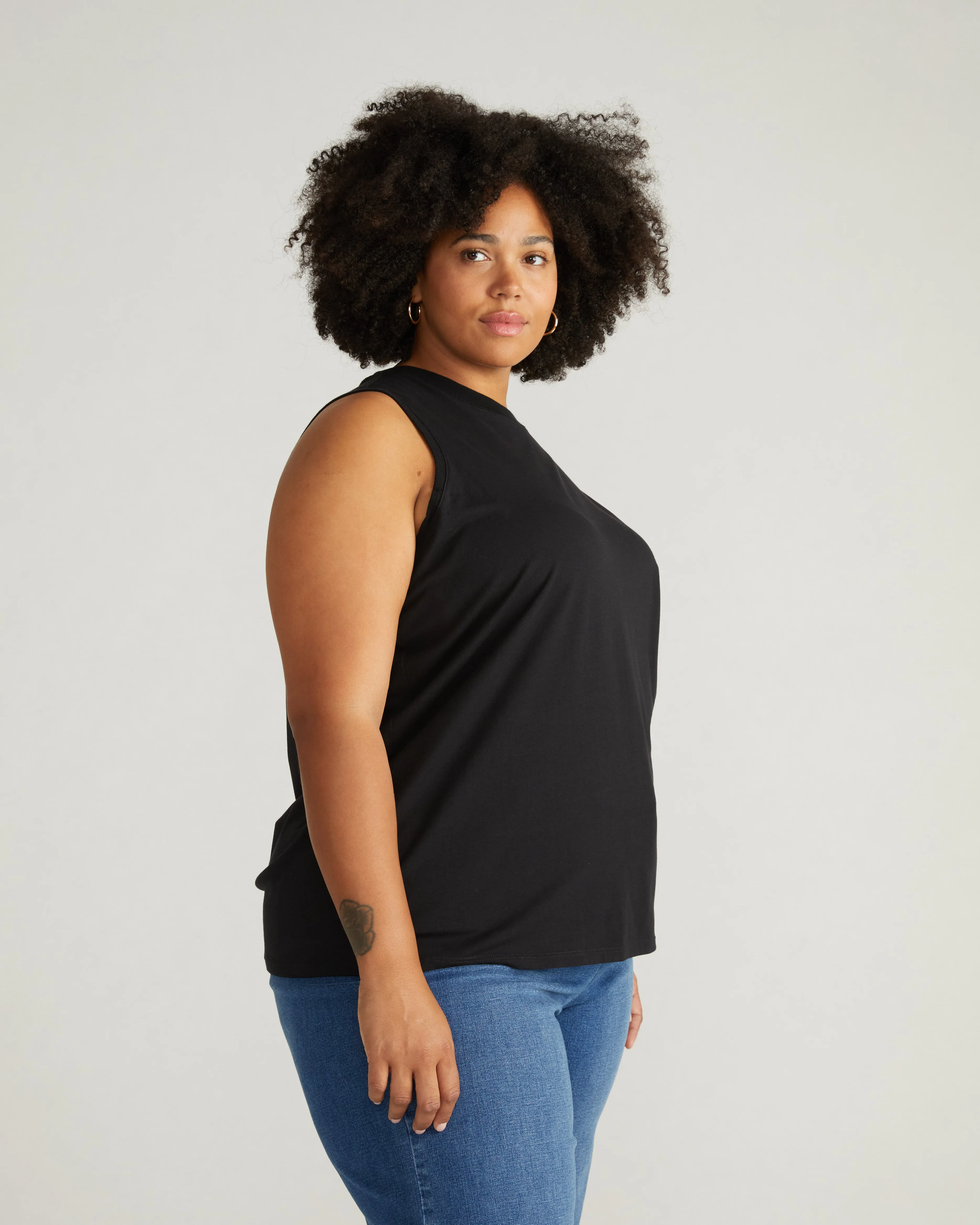 Patti Muscle Tank - Black sold by Universal Standard product image thumbnail 5