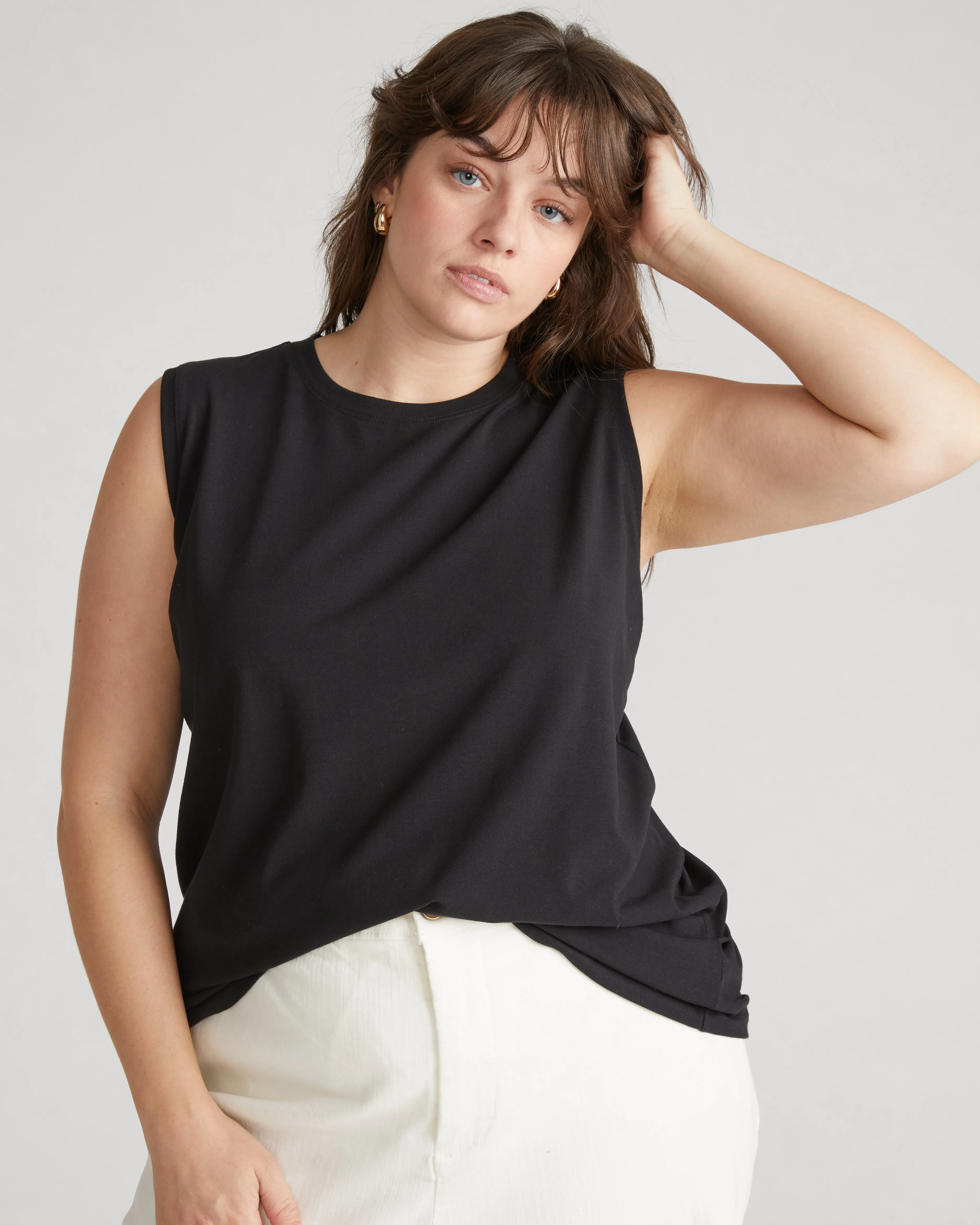 Patti Muscle Tank - Black sold by Universal Standard
