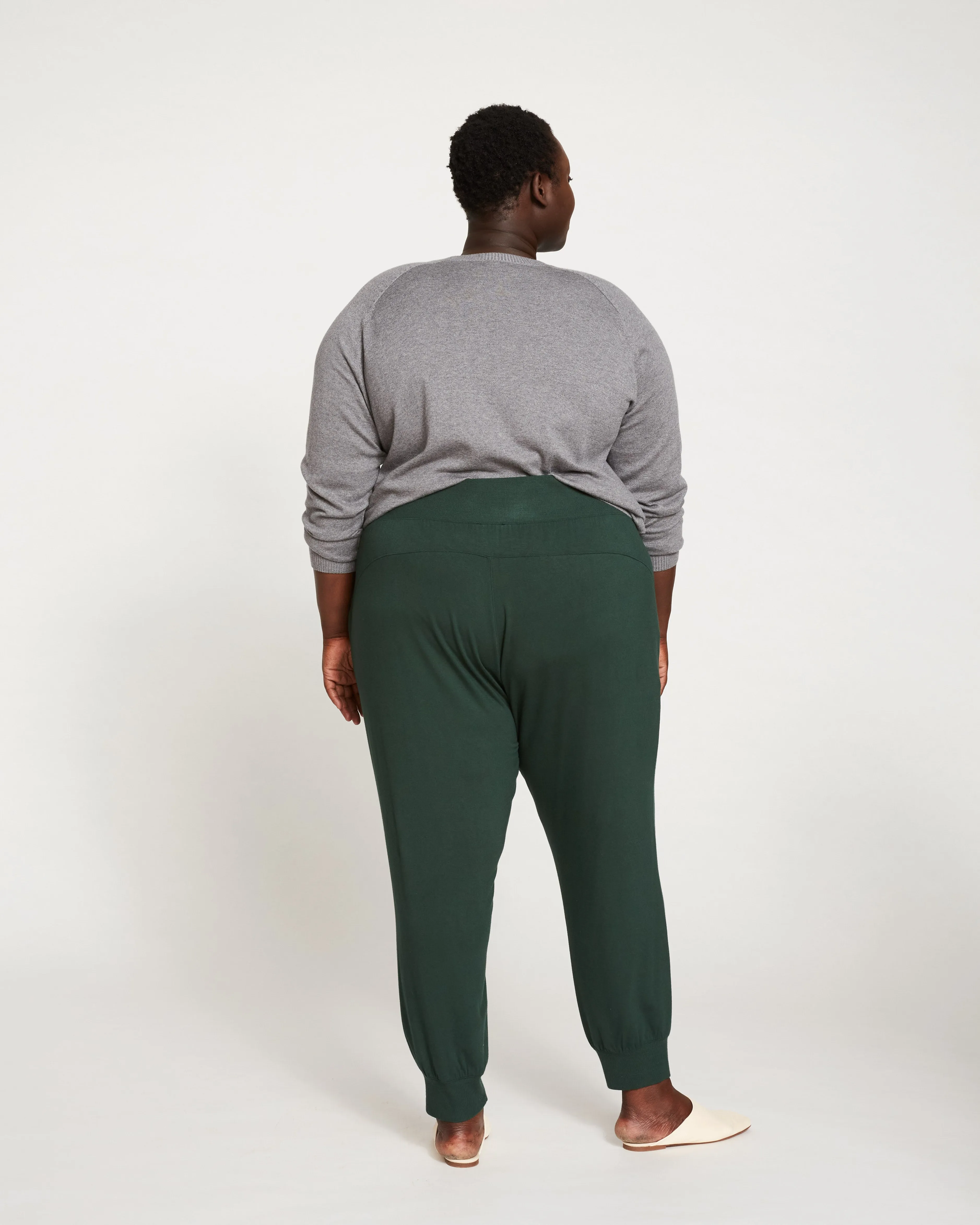 Bridget Luxe Fine Terry Jogger - Forest Green sold by Universal Standard product image thumbnail 5