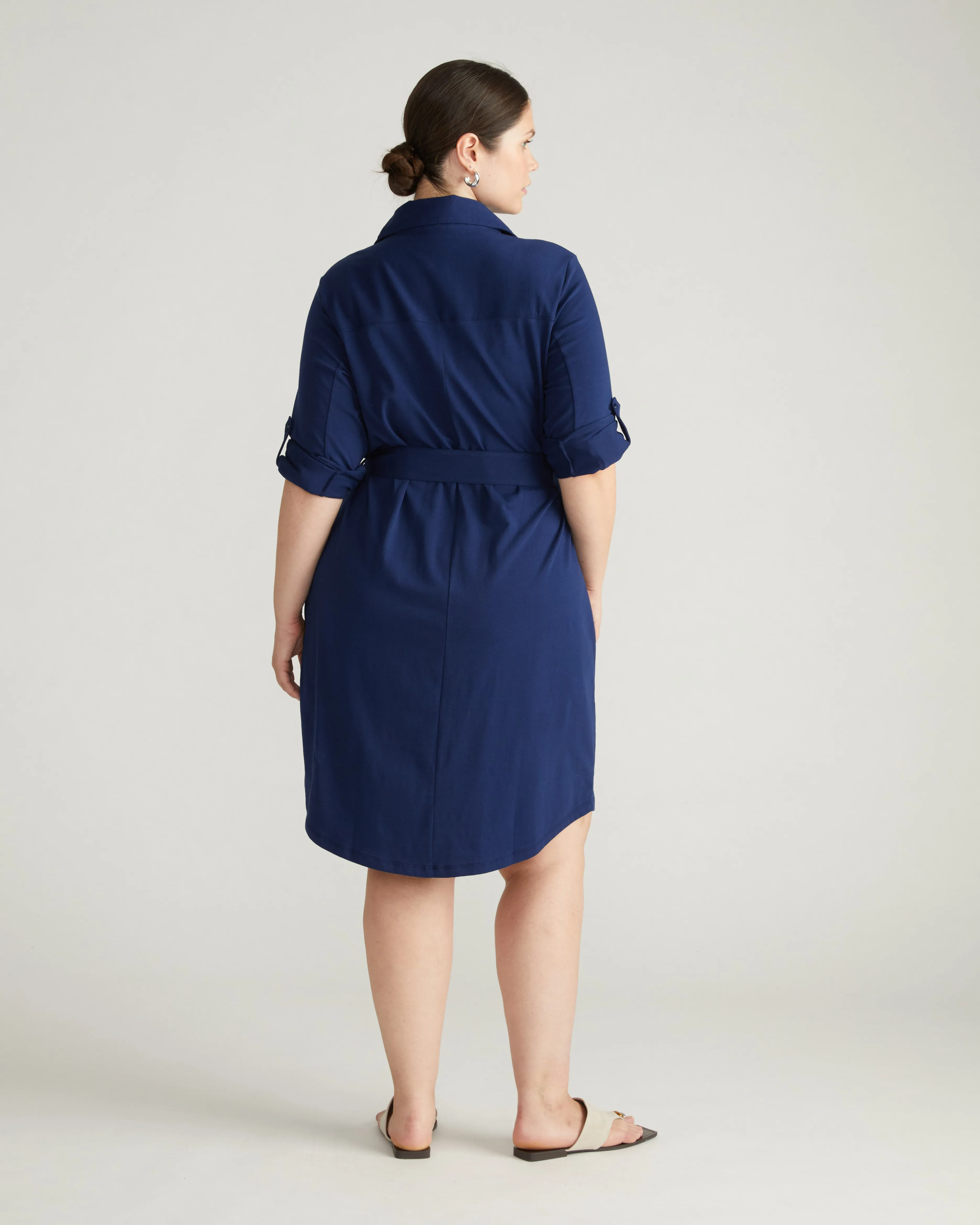 Suffolk Pima Cotton Shirtdress - Cenote sold by Universal Standard product image thumbnail 3
