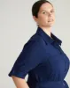 Suffolk Pima Cotton Shirtdress - Cenote sold by Universal Standard