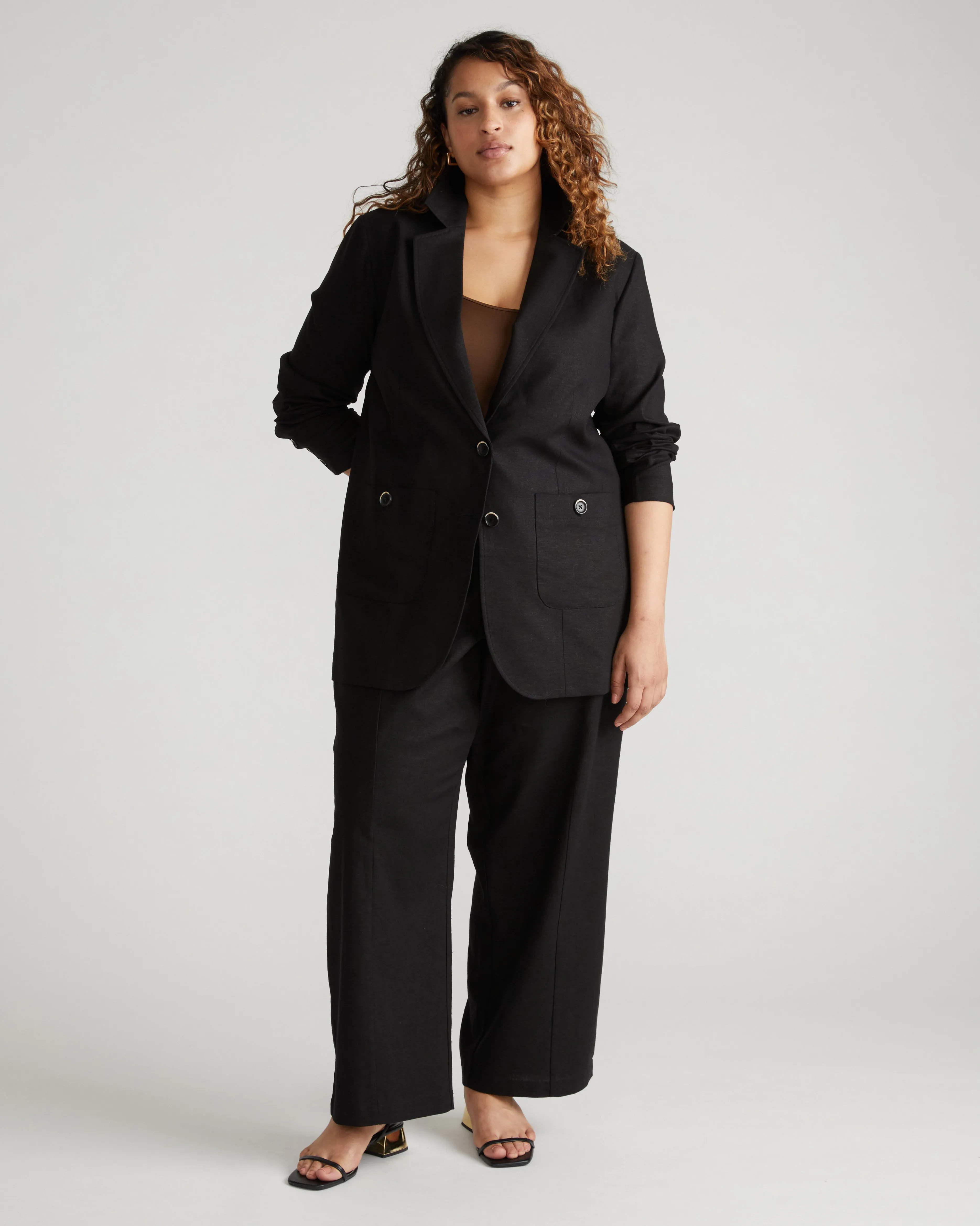 Coastal Linen Pants - Black sold by Universal Standard product image thumbnail 3