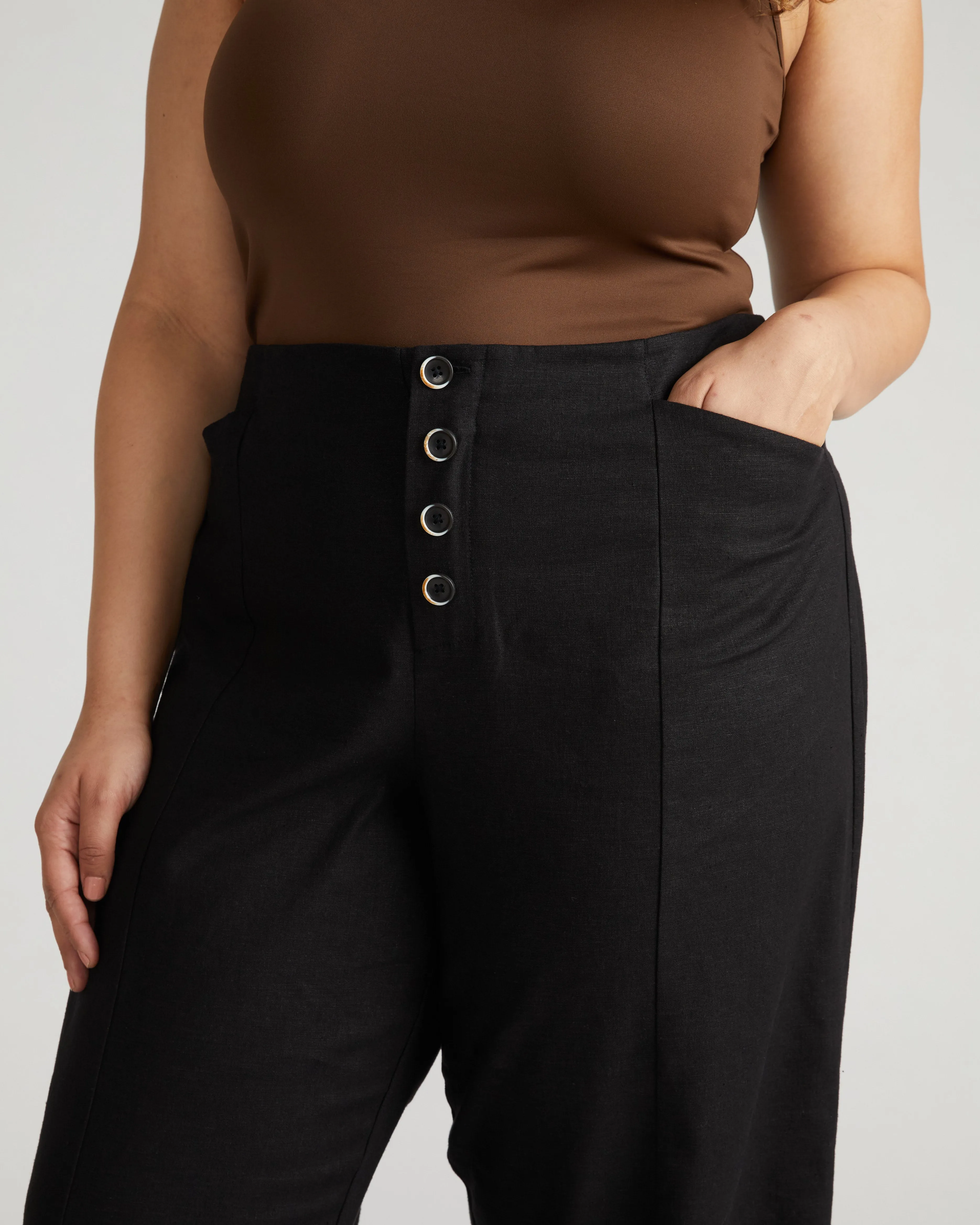 Coastal Linen Pants - Black sold by Universal Standard product image thumbnail 2