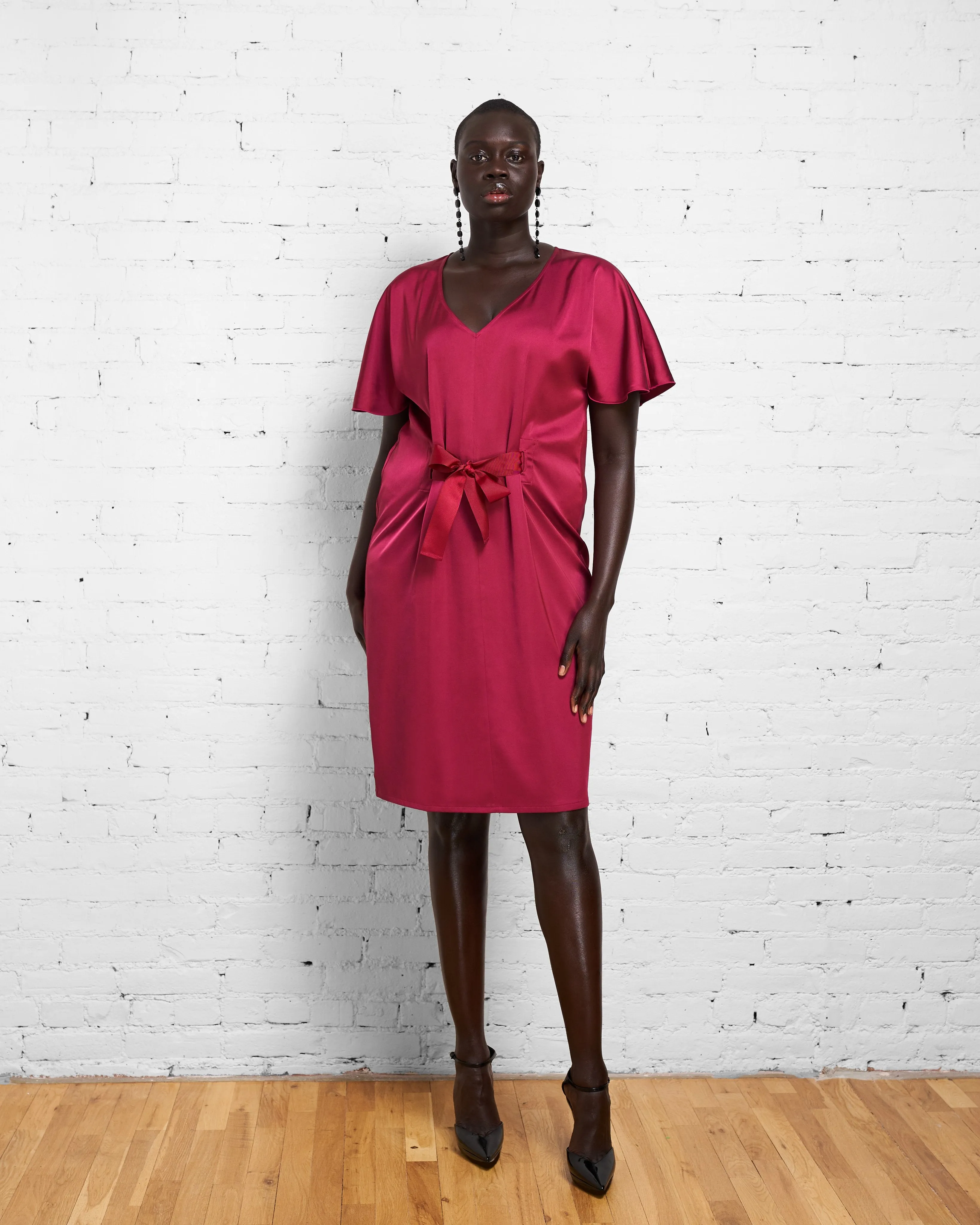 Becca Half Tie Dress - Berry sold by Universal Standard product image thumbnail 3