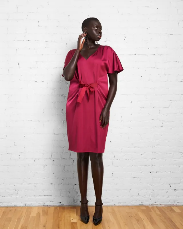 Becca Half Tie Dress - Berry sold by Universal Standard