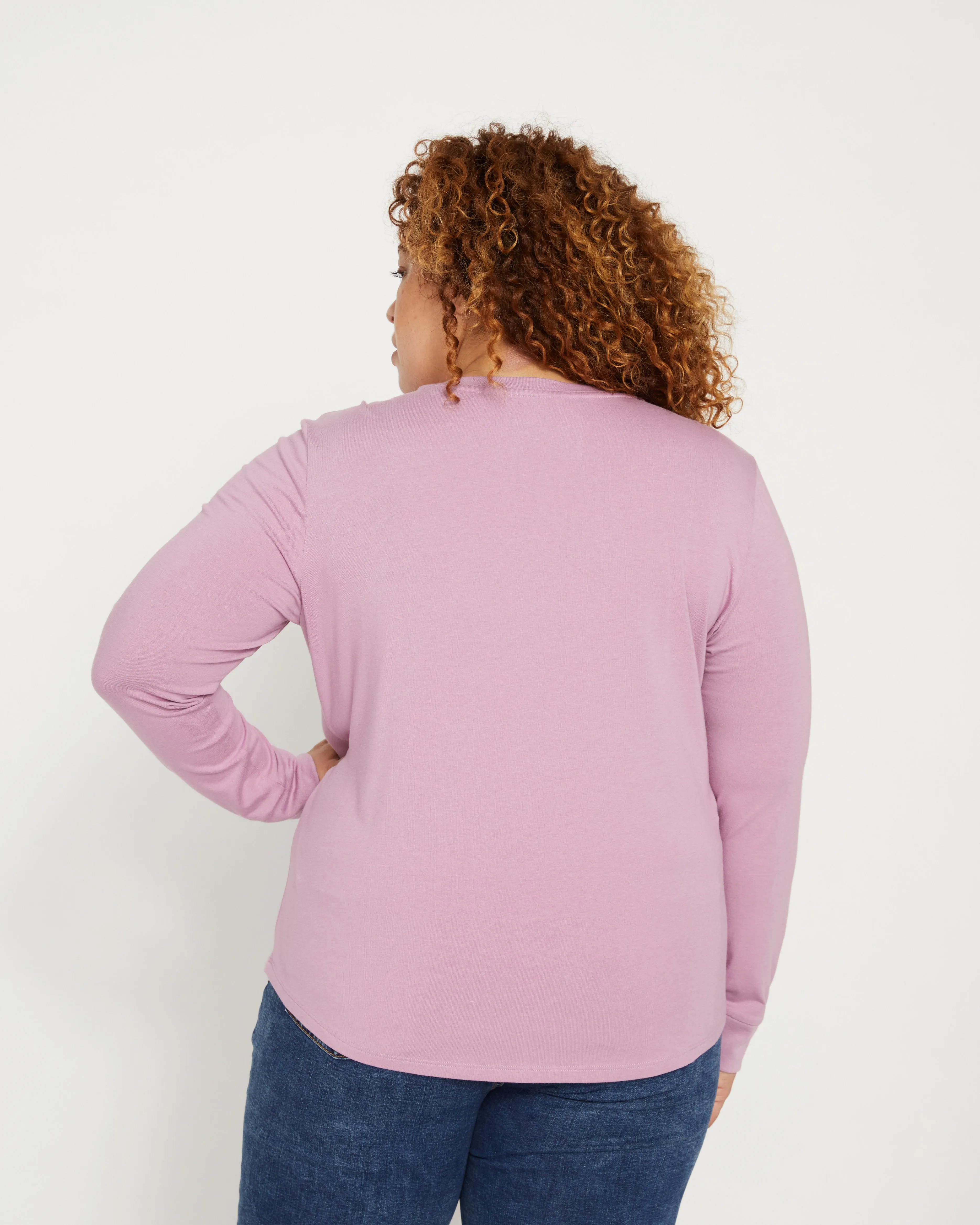 Long Sleeve V Rex - Lilac sold by Universal Standard product image thumbnail 3