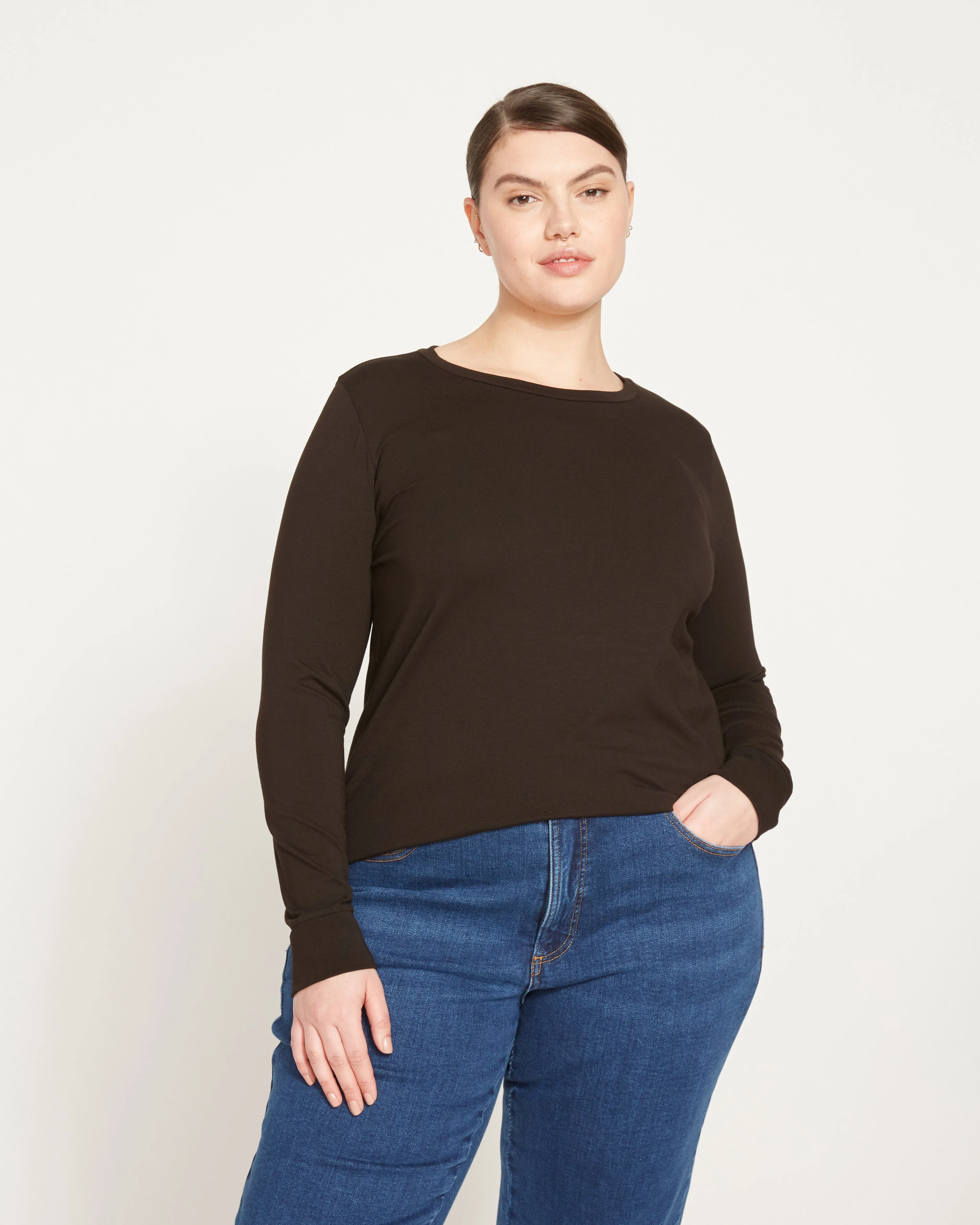 Long Sleeve Tee Rex - Black sold by Universal Standard product image thumbnail 3