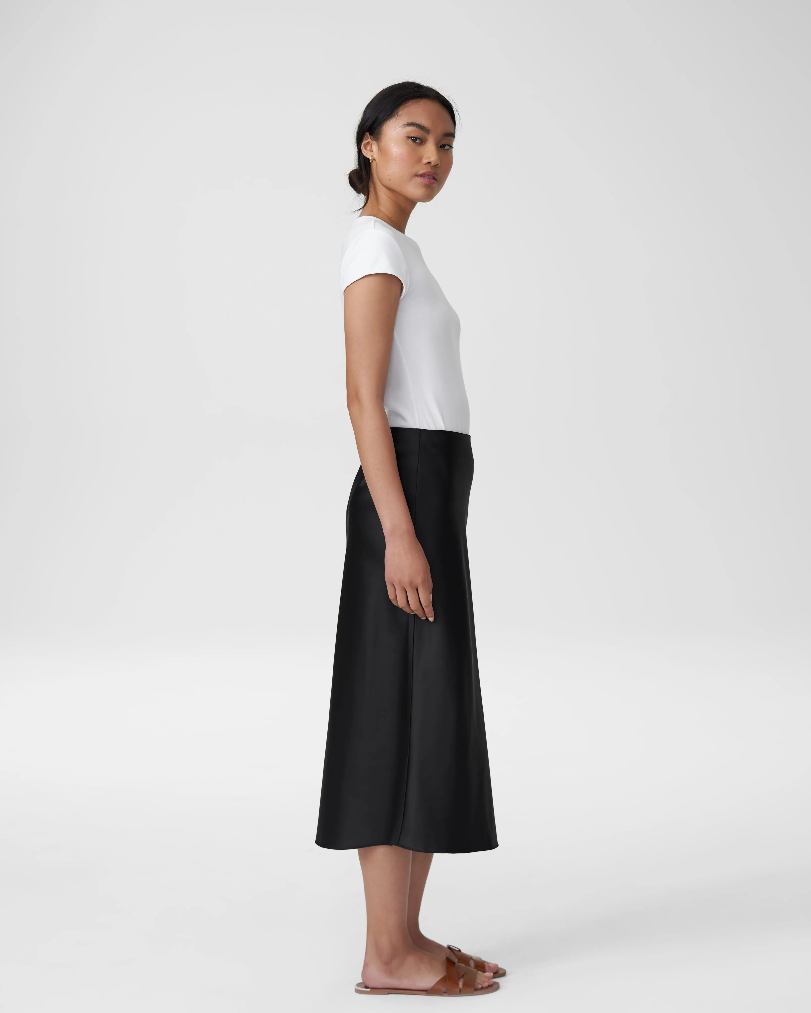 CeeCee Midi Bias Skirt - Black sold by Universal Standard product image thumbnail 3