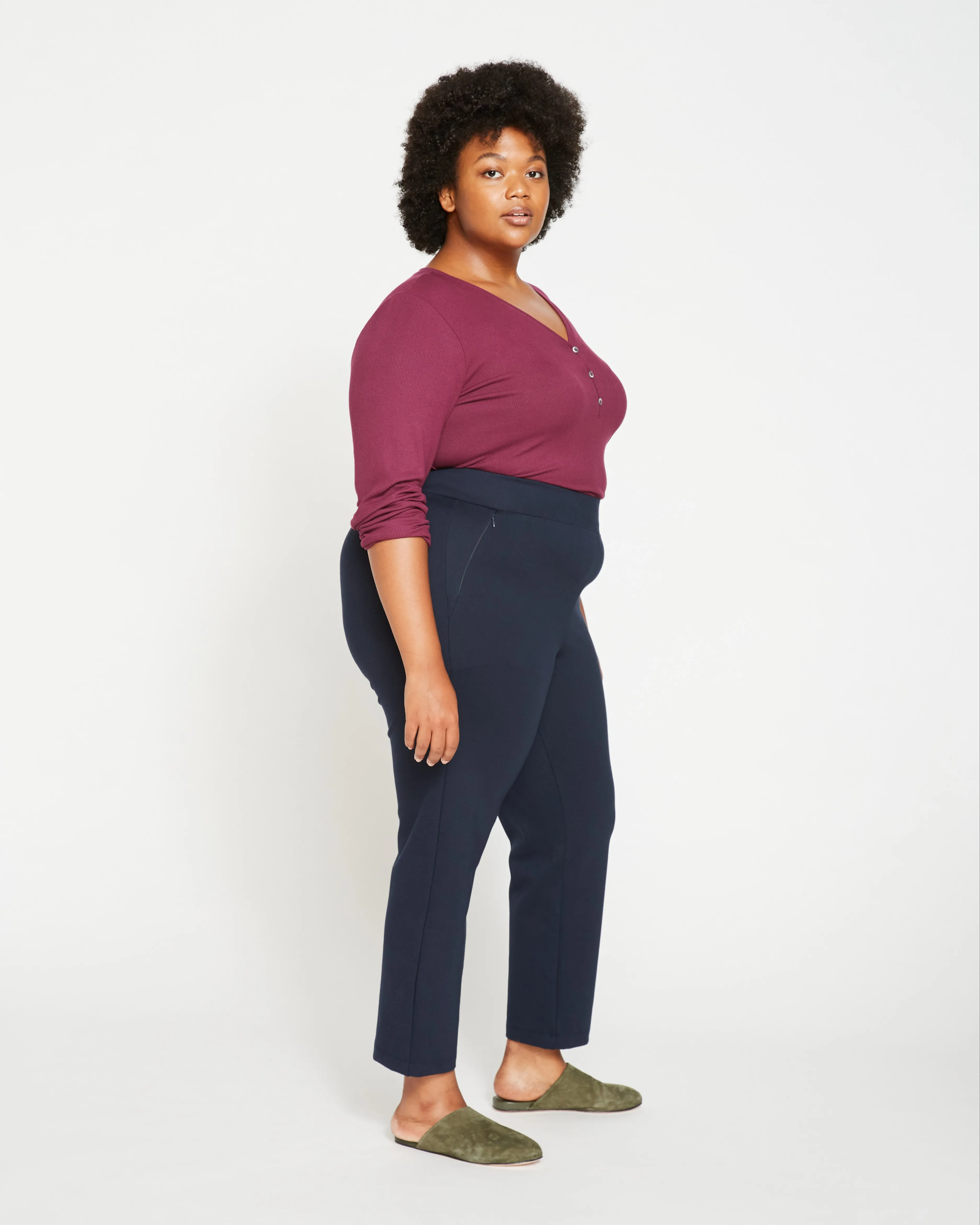 Smart Signature Ponte Pants - Navy sold by Universal Standard product image thumbnail 2