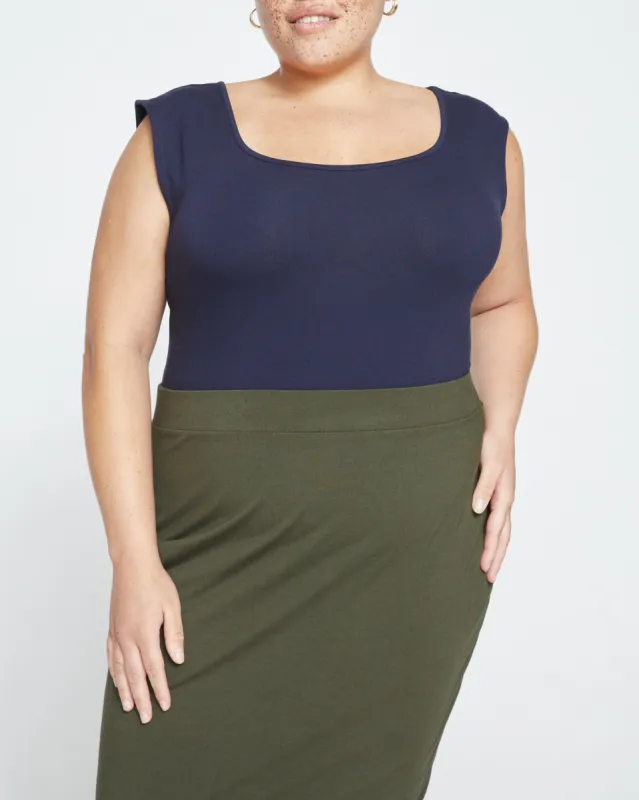 Danube Jersey Skirt - Nori sold by Universal Standard