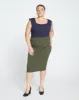 Danube Jersey Skirt - Nori sold by Universal Standard