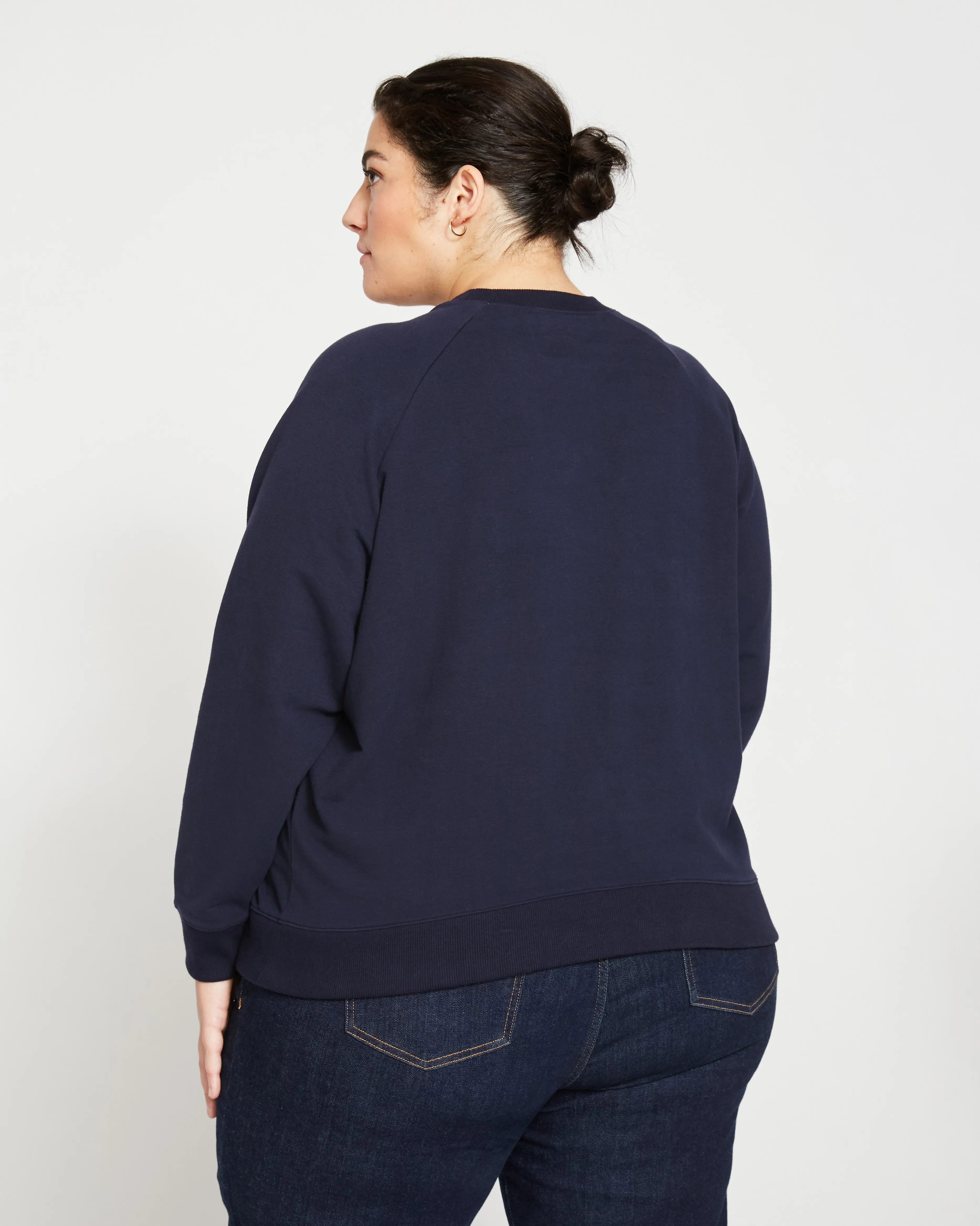 Peachy Terry Side Zip Pullover - Midnight sold by Universal Standard product image thumbnail 4