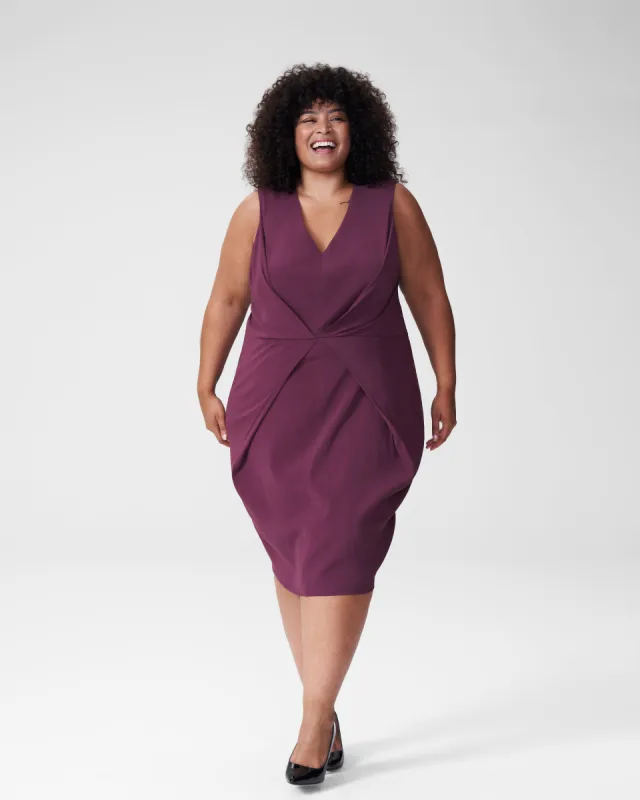 Raven V-Neck Dress - Eggplant sold by Universal Standard