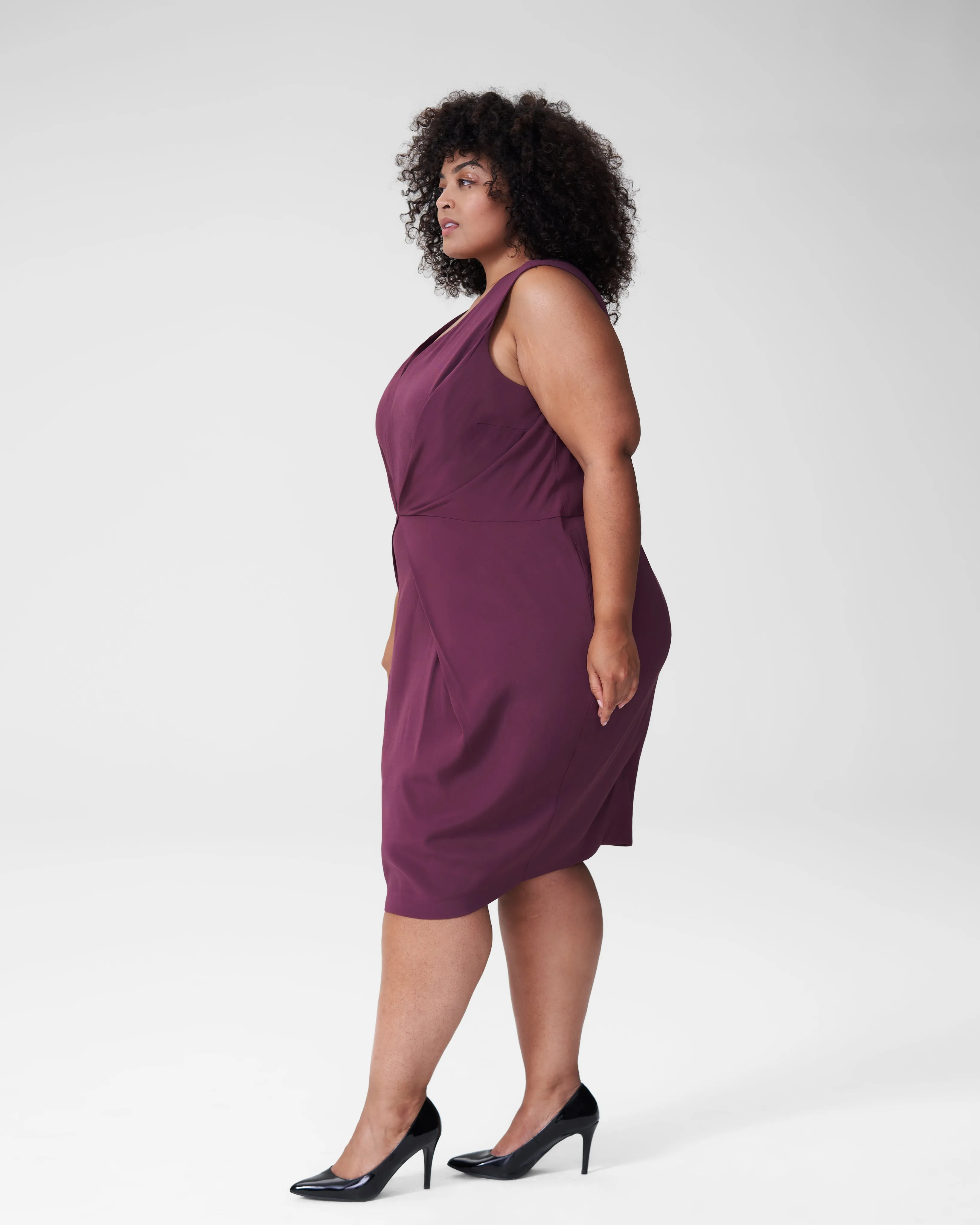 Raven V-Neck Dress - Eggplant sold by Universal Standard product image thumbnail 2