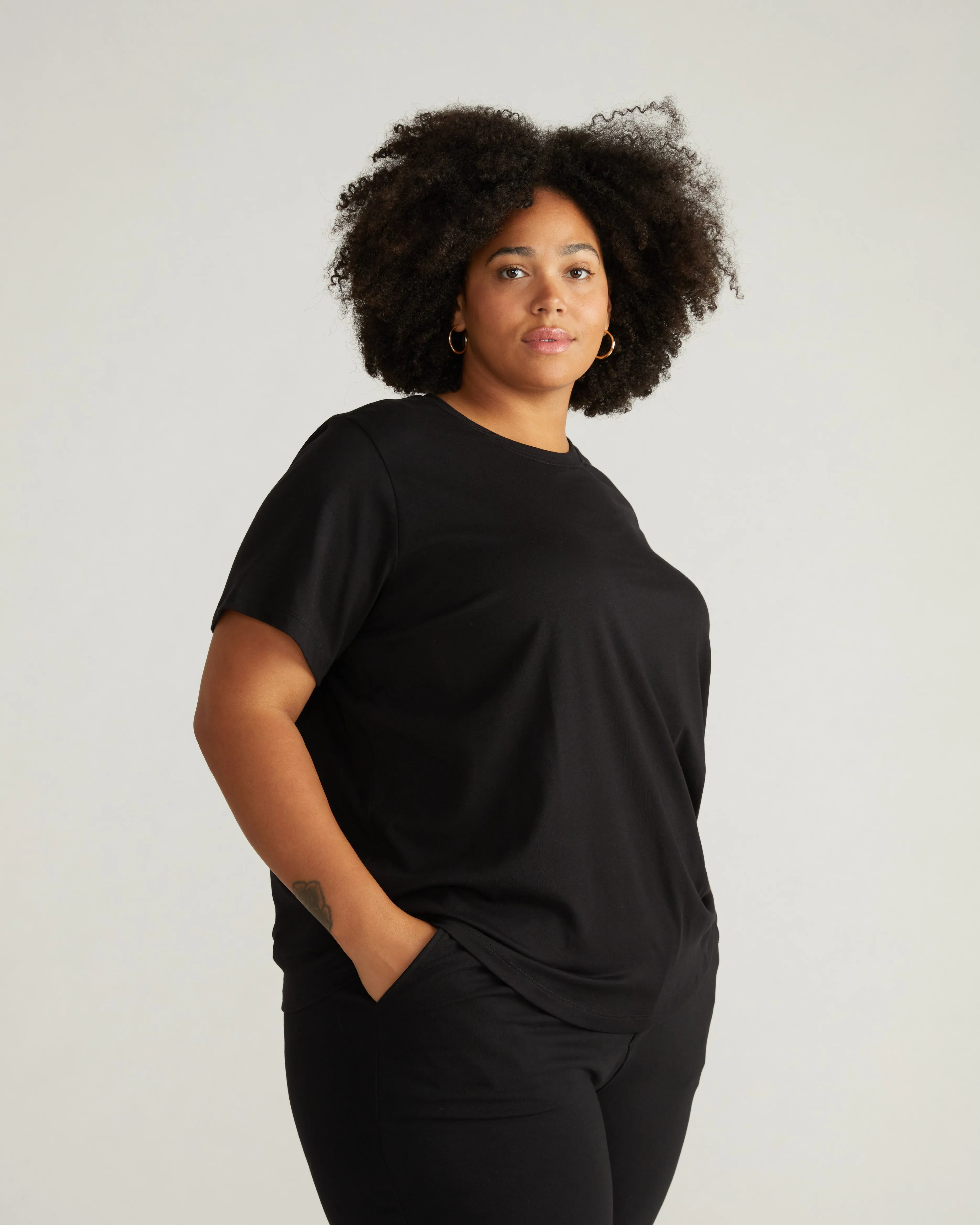 Pure Cotton Tee - Black sold by Universal Standard product image thumbnail 2