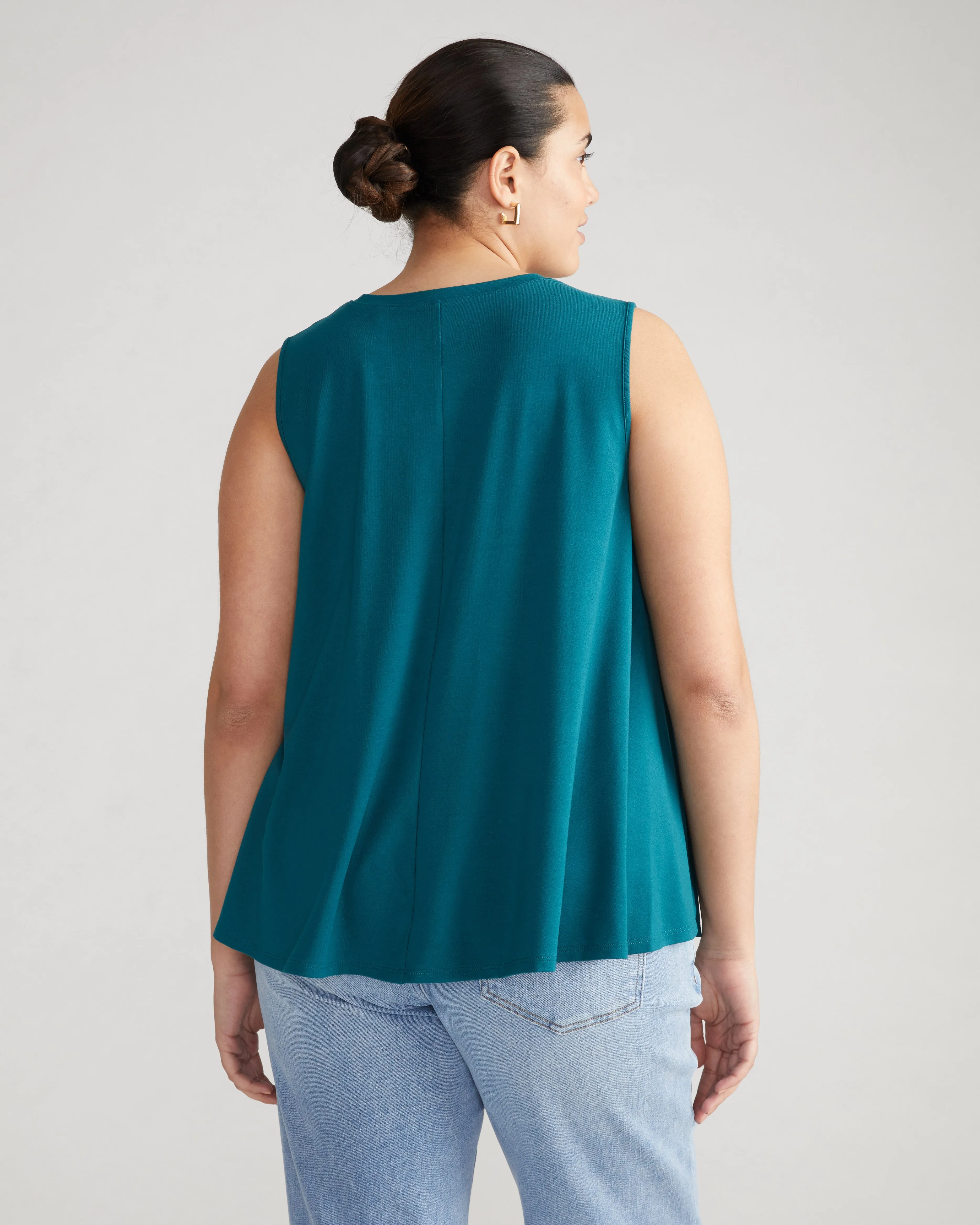 Heatwave Divine Jersey Flared Tank - Ocean Floor sold by Universal Standard product image thumbnail 4