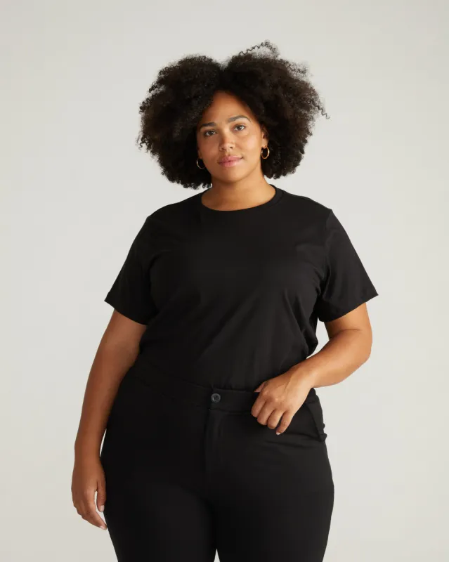 Pure Cotton Tee - Black sold by Universal Standard