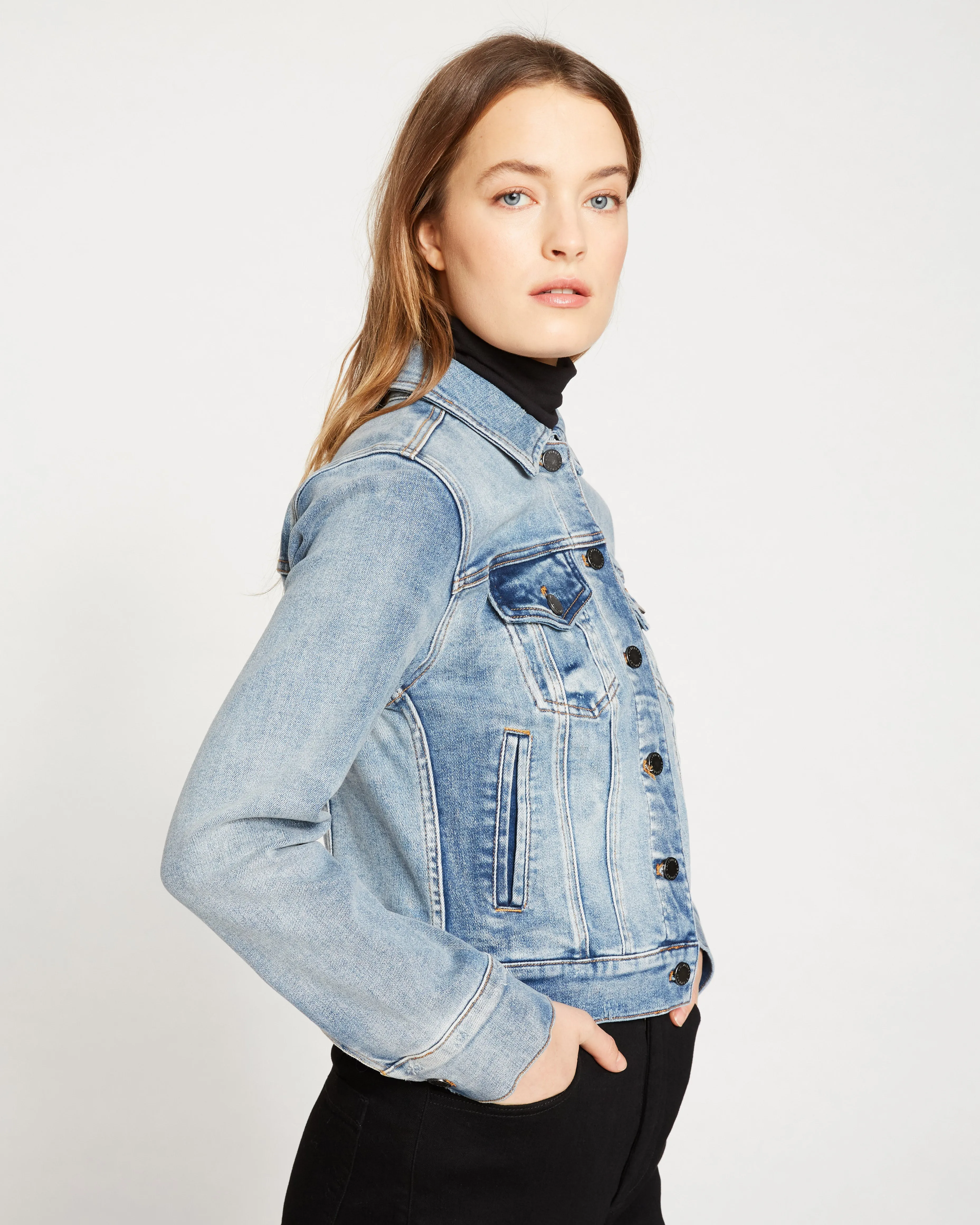 Kelsey Denim Jacket - Light Blue sold by Universal Standard product image thumbnail 4