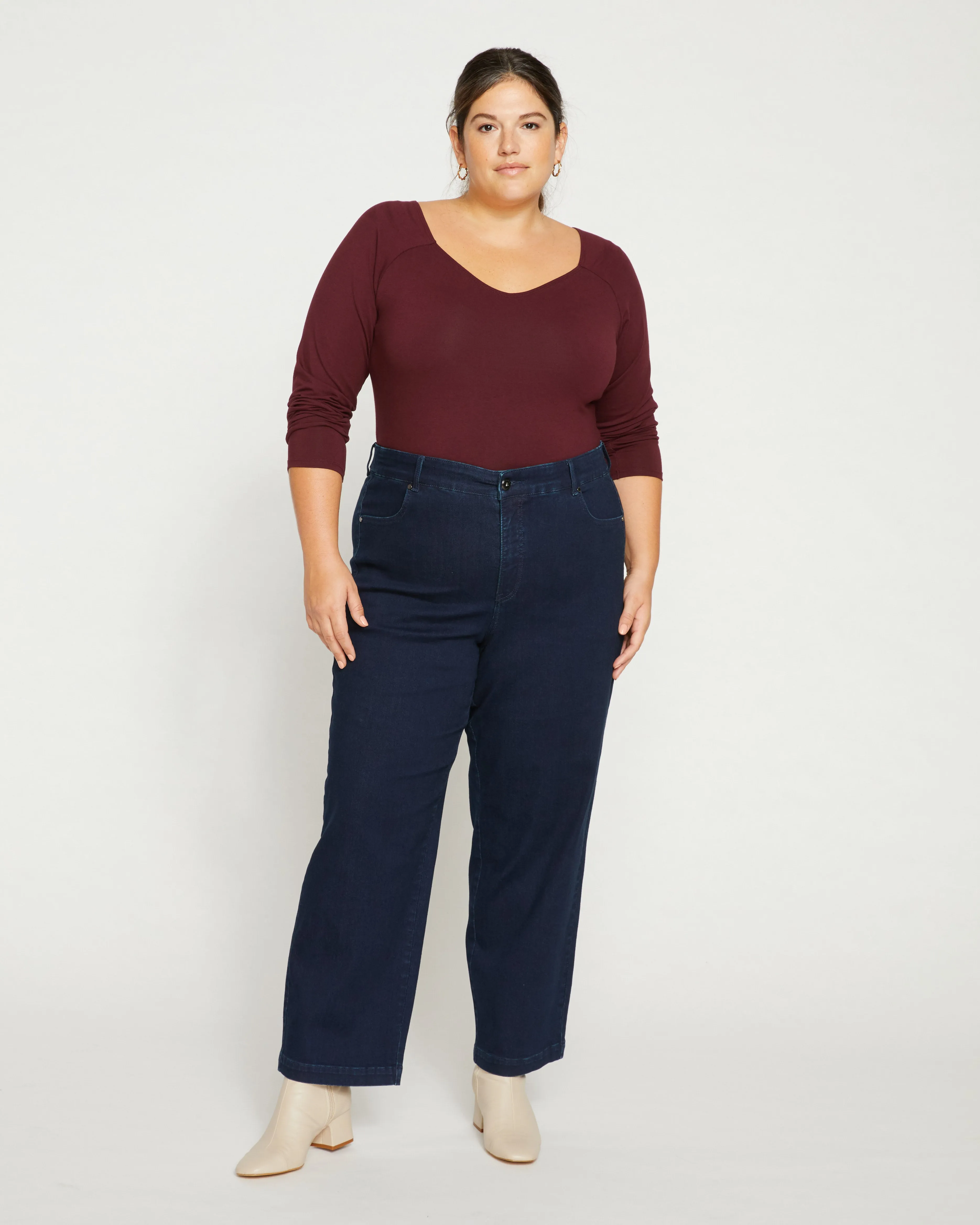 Elastic Waist Weekend Jeans - Dark Indigo sold by Universal Standard product image thumbnail 2