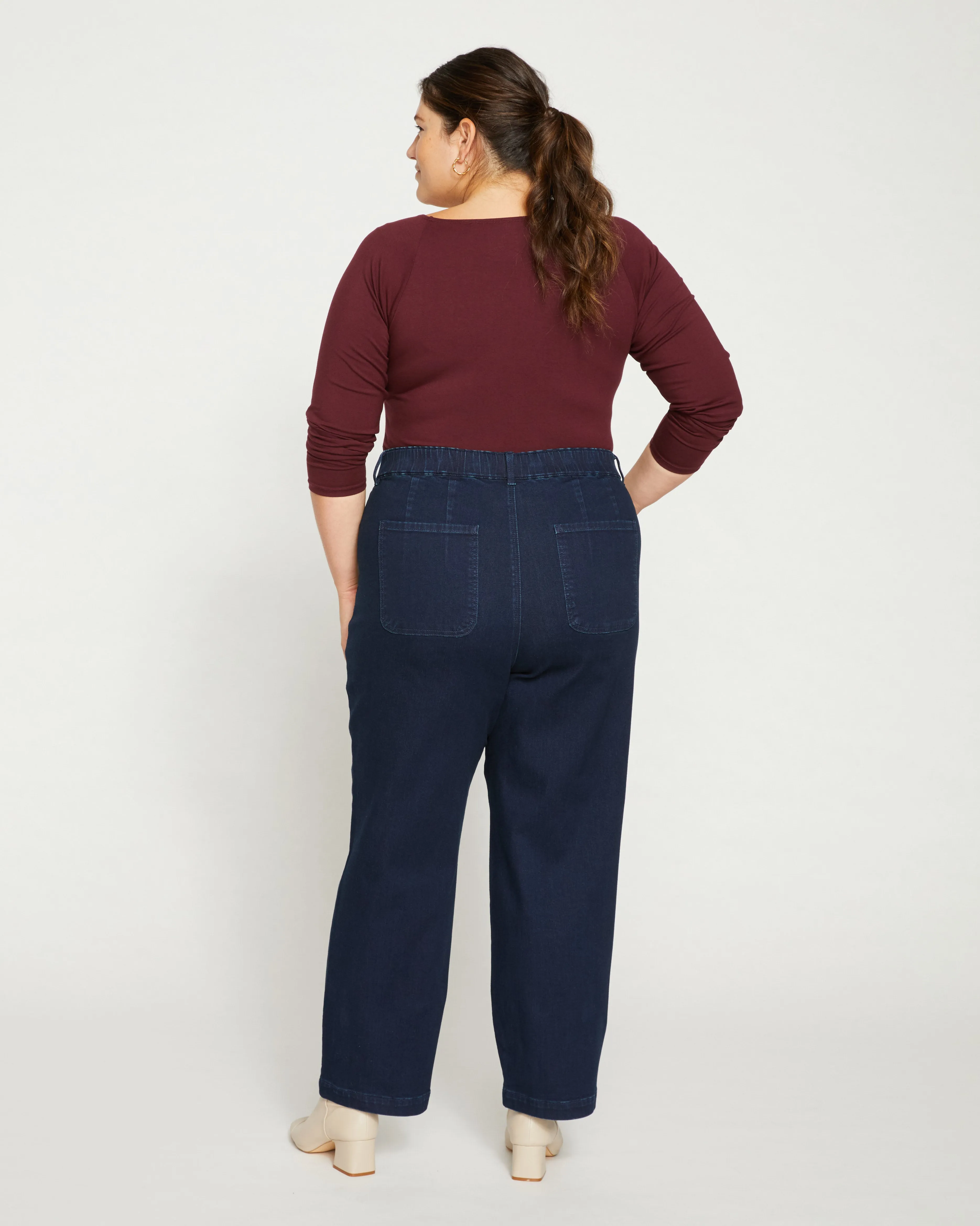 Elastic Waist Weekend Jeans - Dark Indigo sold by Universal Standard product image thumbnail 4