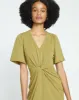 Movida Twist Capelet Dress - Dried Palm sold by Universal Standard