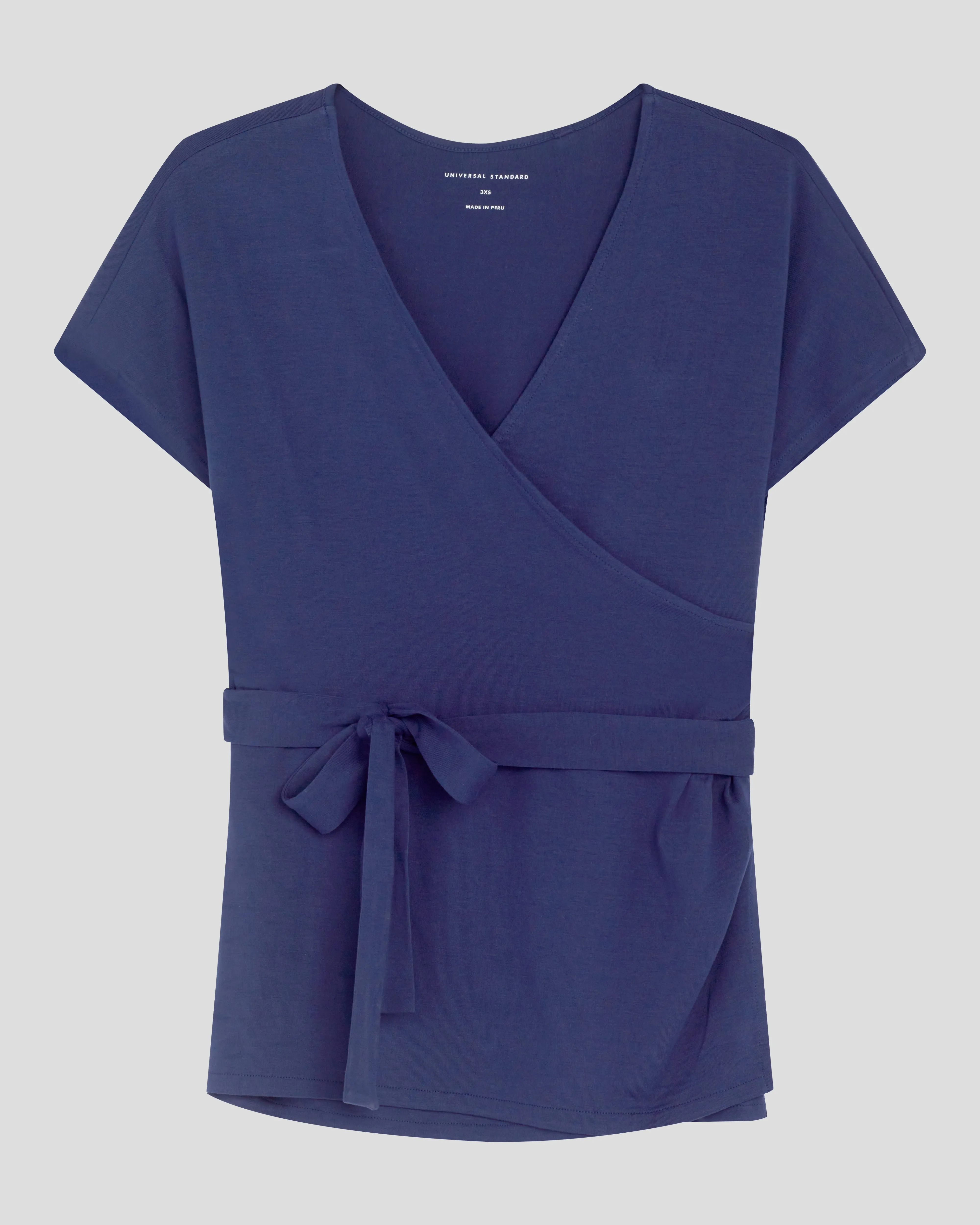 Fine Jersey Wrap Top - True Blue sold by Universal Standard product image thumbnail 2