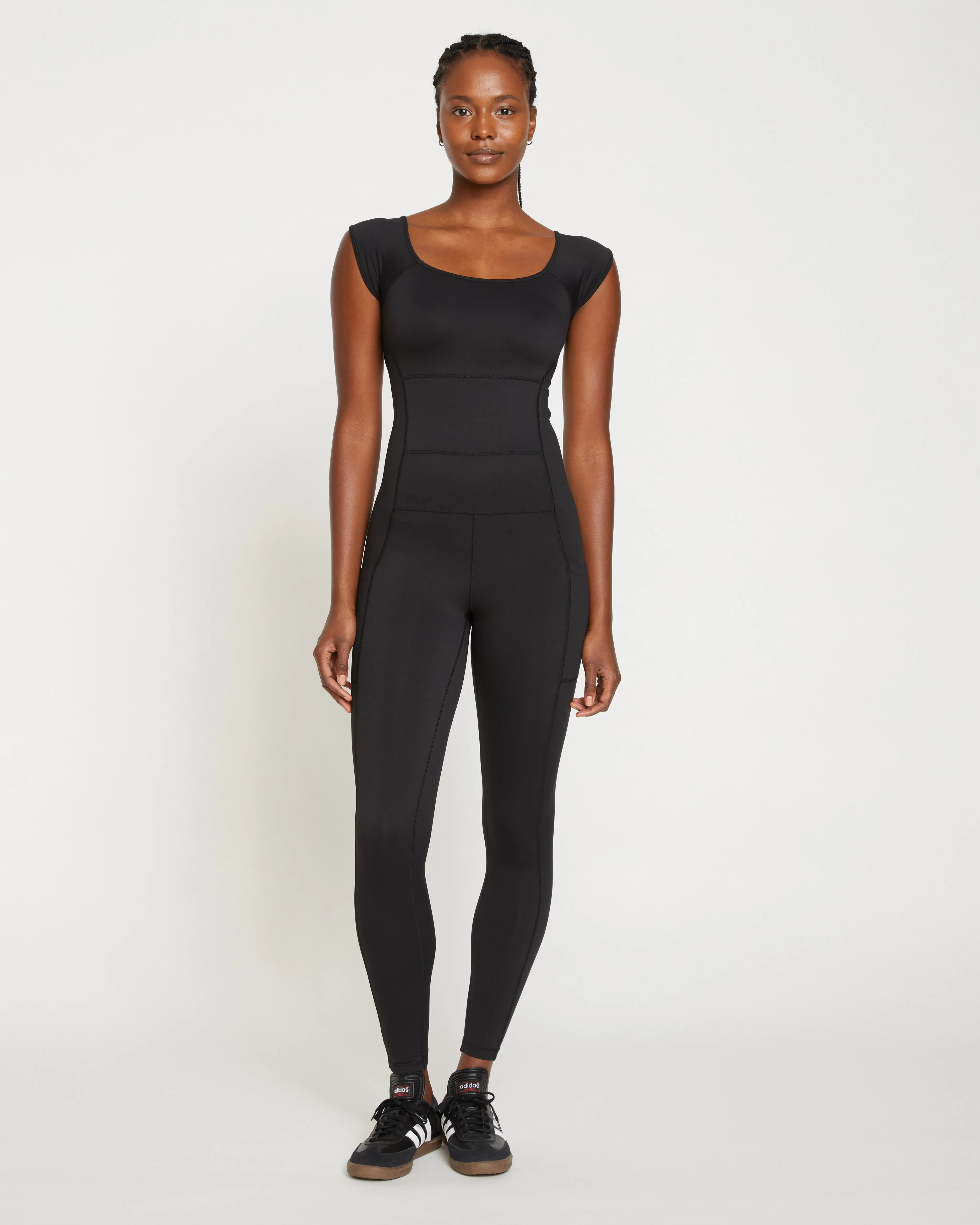 Next-to-Naked Cap Sleeve Bodysuit - Black sold by Universal Standard