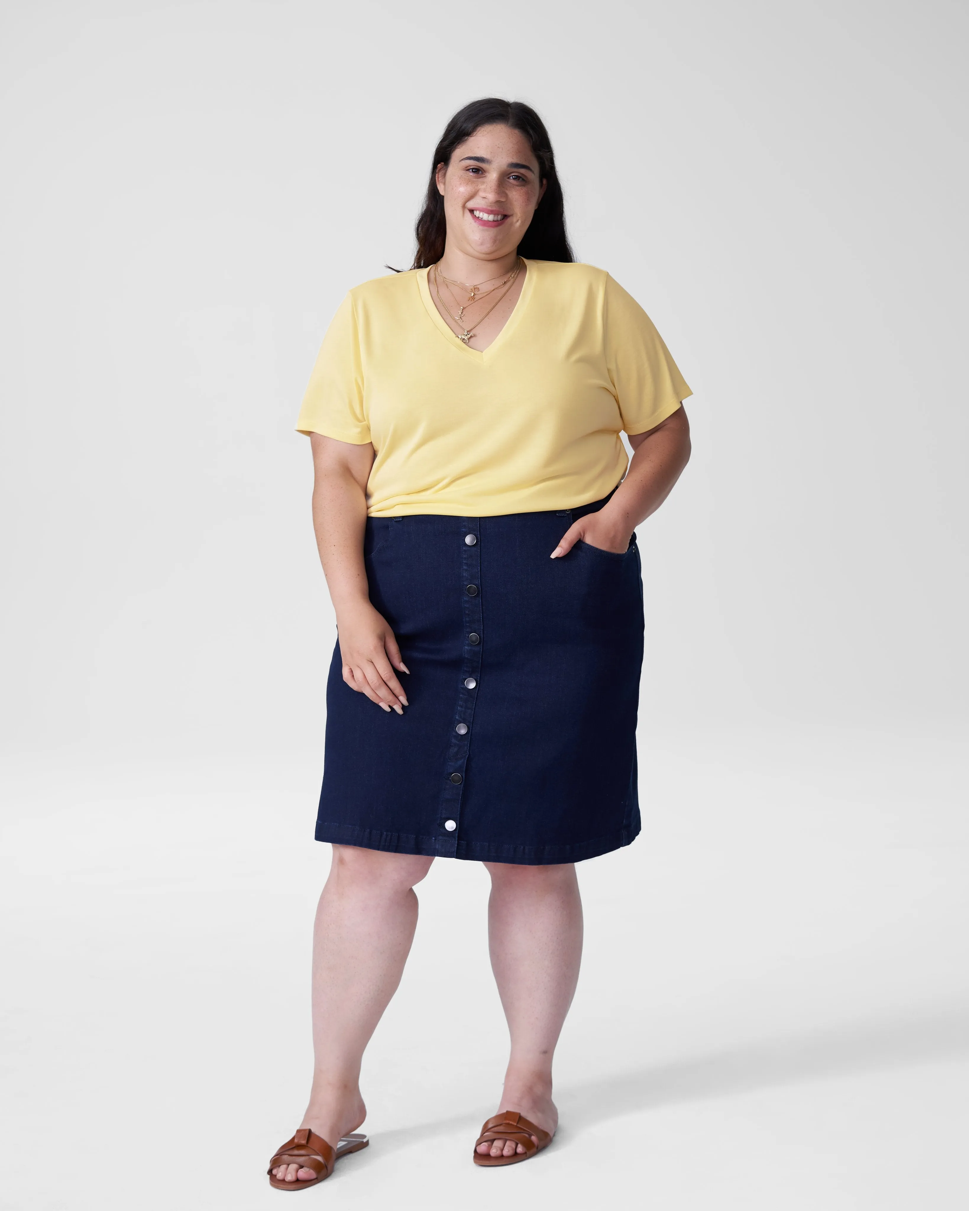 Sandwash Jersey V Rex - Butter sold by Universal Standard product image thumbnail 2