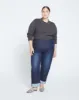 Stevie High Rise Cuffed Straight Leg Jeans - Washed Outback Blue Selvedge sold by Universal Standard