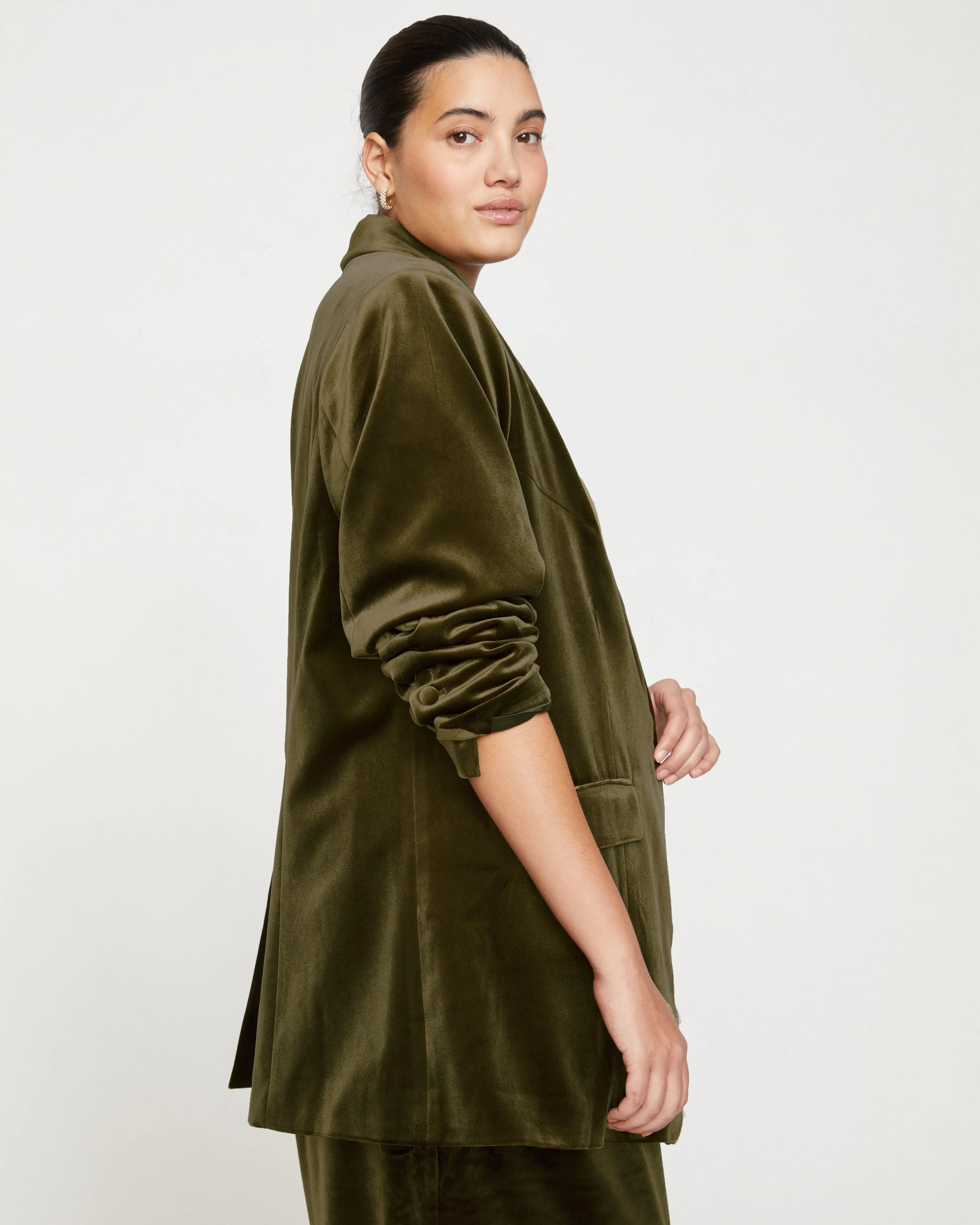 Luxe Velvet Blazer - Golden Velvet sold by Universal Standard product image thumbnail 3