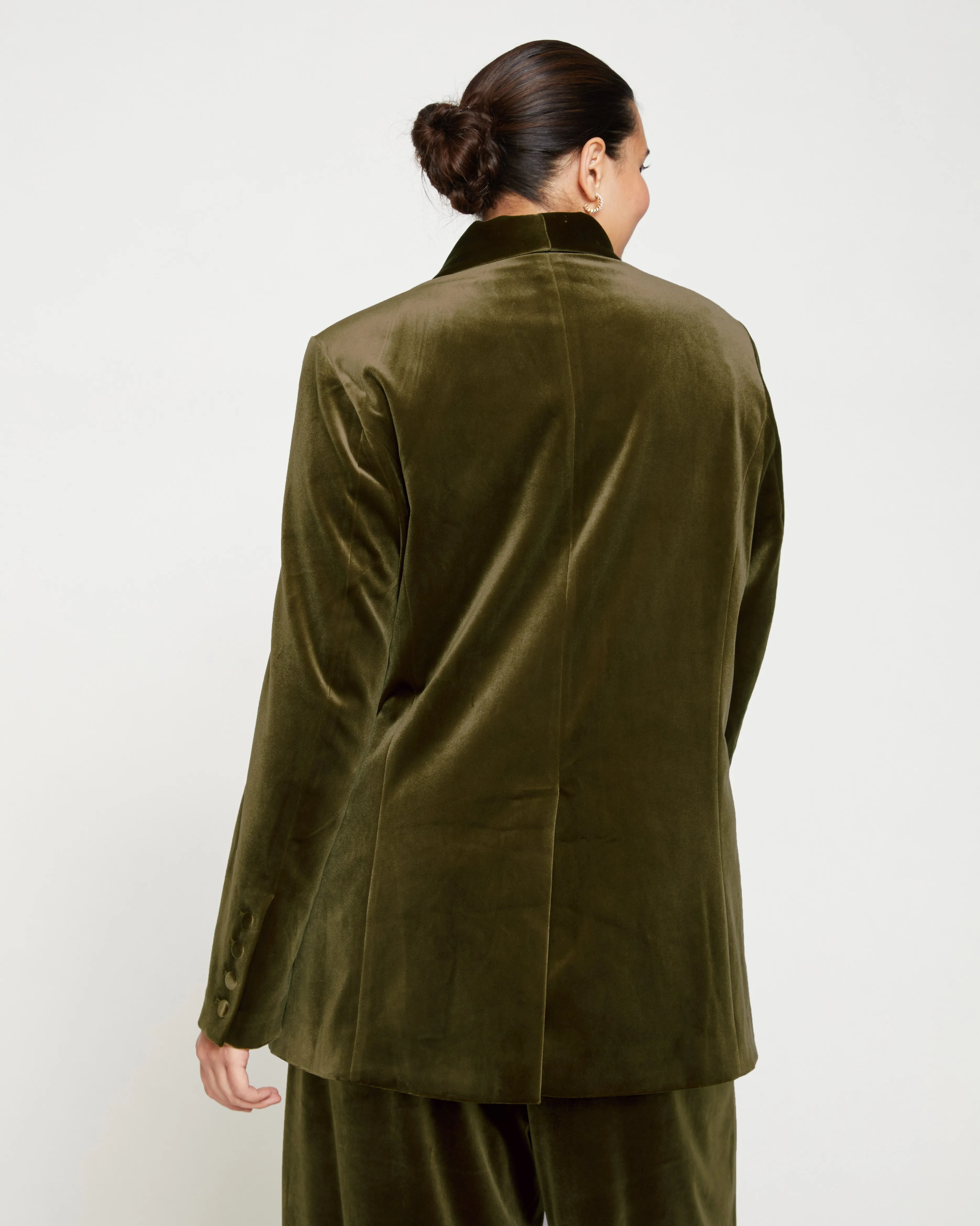 Luxe Velvet Blazer - Golden Velvet sold by Universal Standard product image thumbnail 4