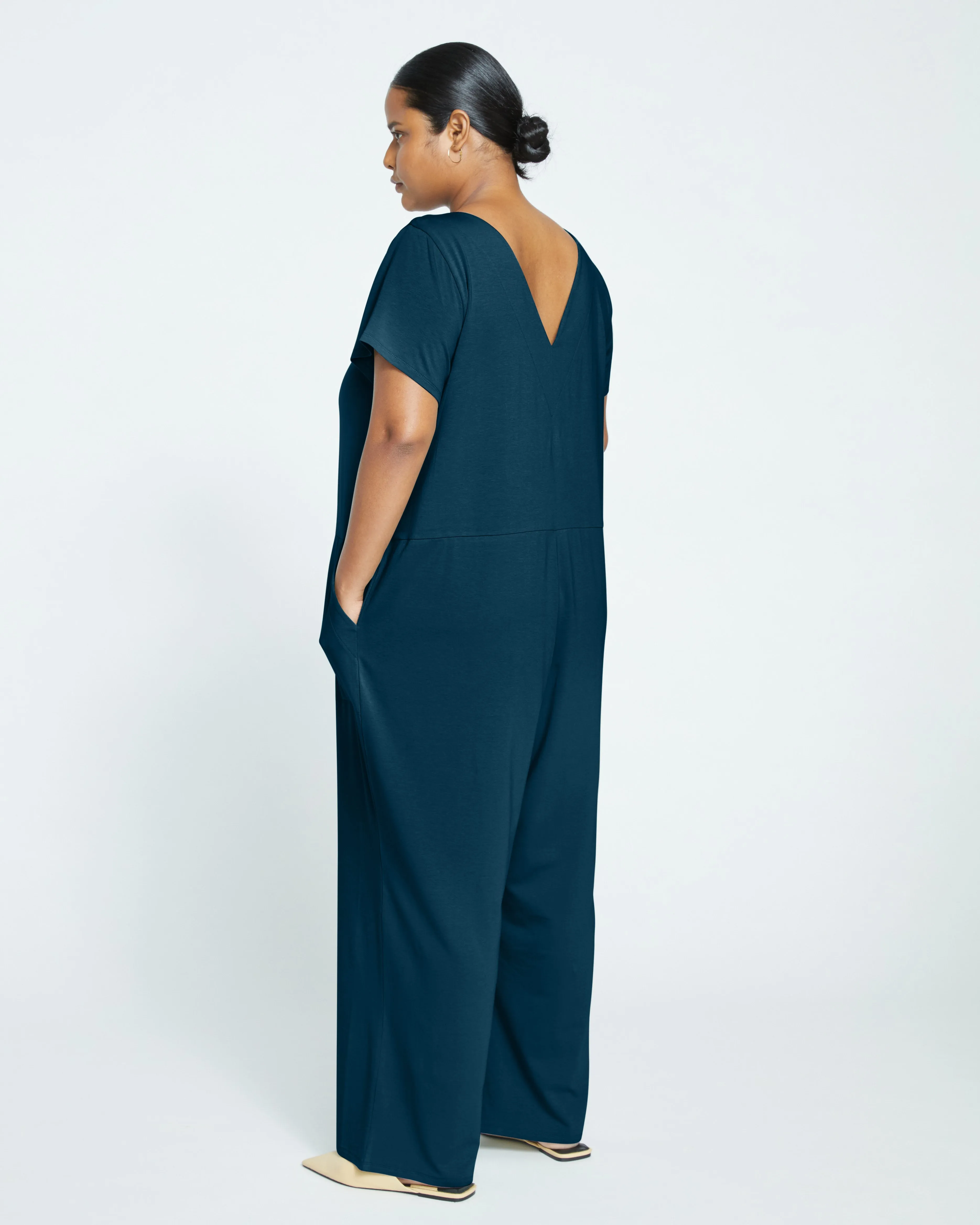 UltimateS Jemma V Neck Jumpsuit - Deep Sea sold by Universal Standard product image thumbnail 4