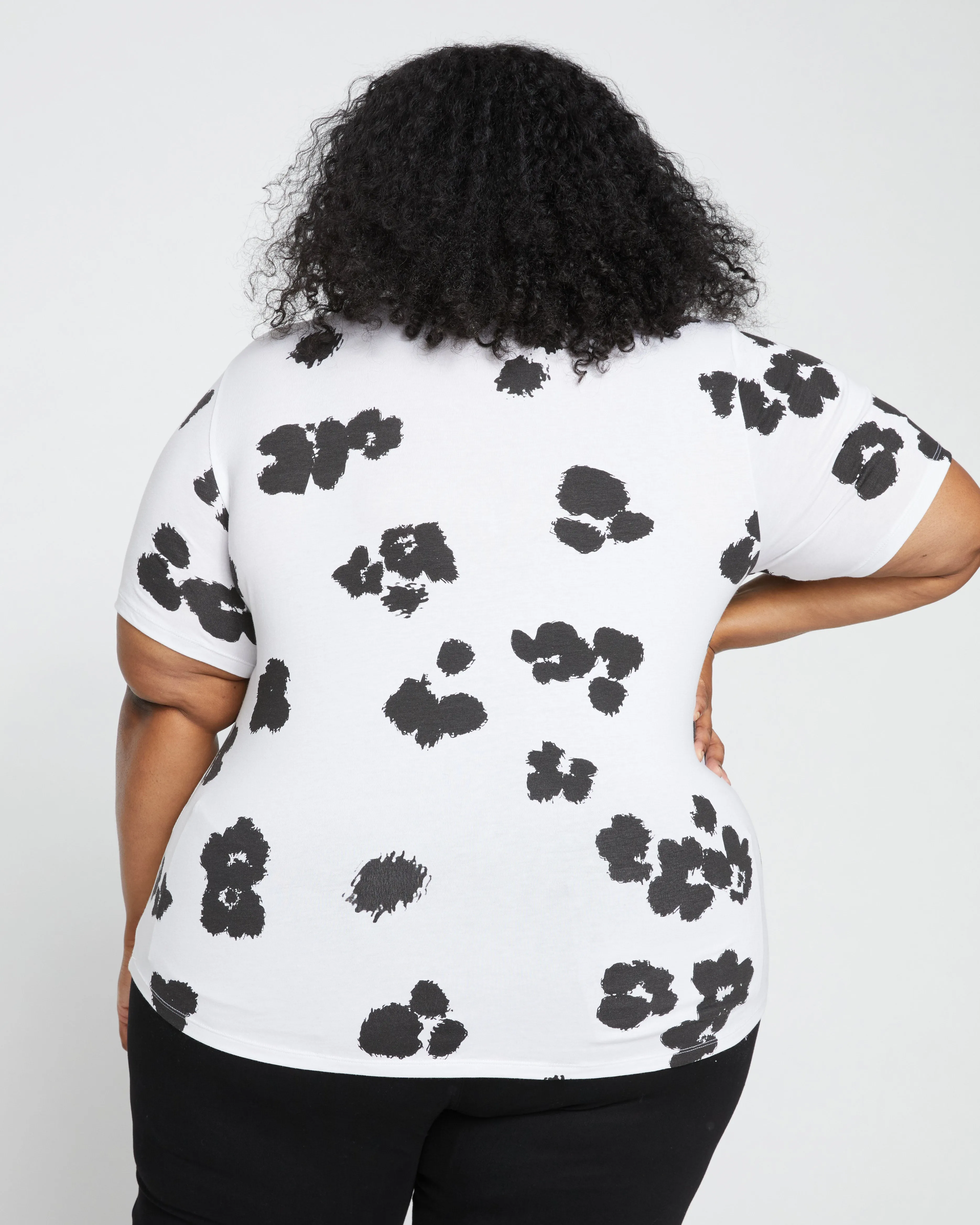 Tee Rex - White with Painted Flowers sold by Universal Standard product image thumbnail 4