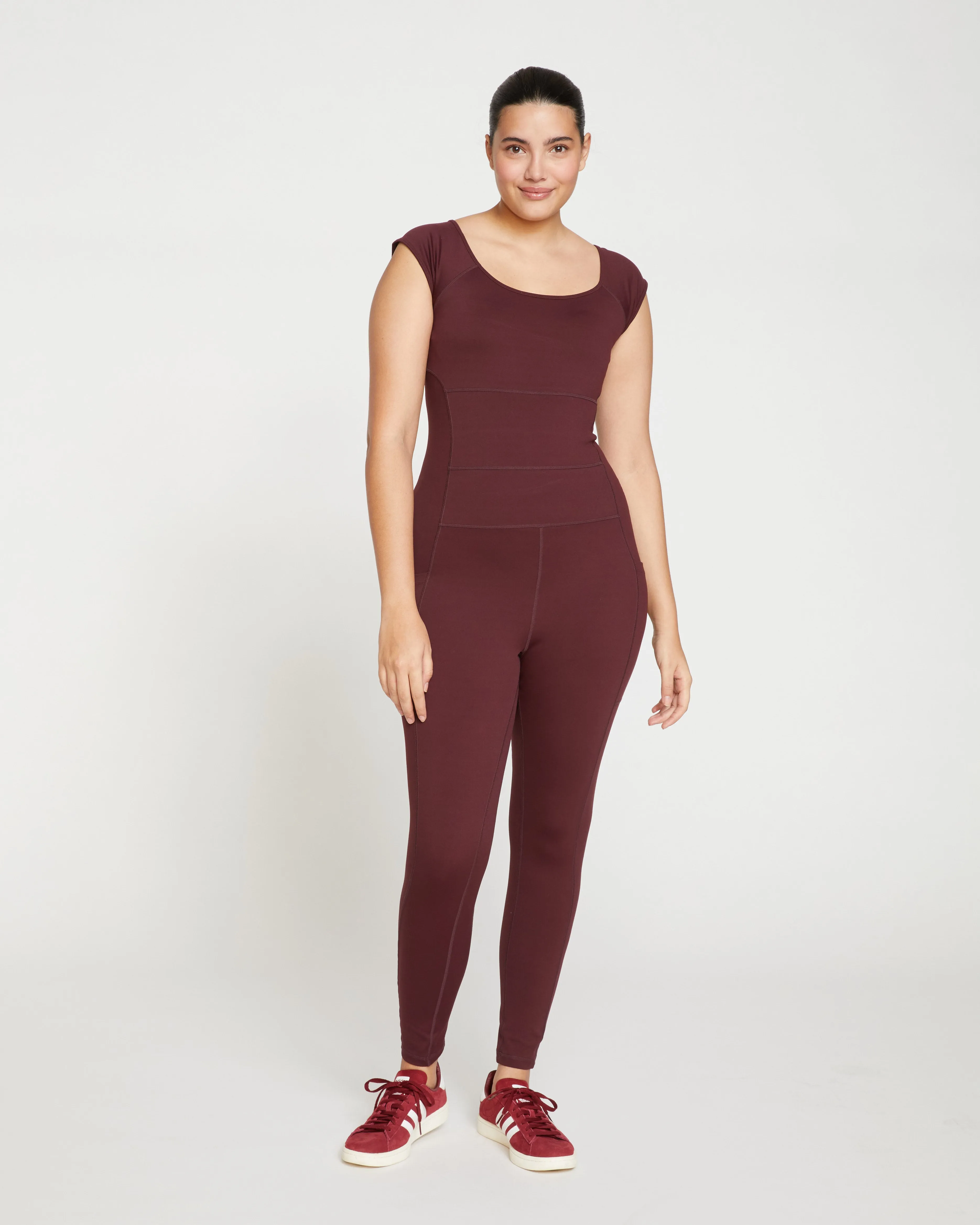 Next-to-Naked Cap Sleeve Bodysuit - Black Cherry sold by Universal Standard product image thumbnail 2
