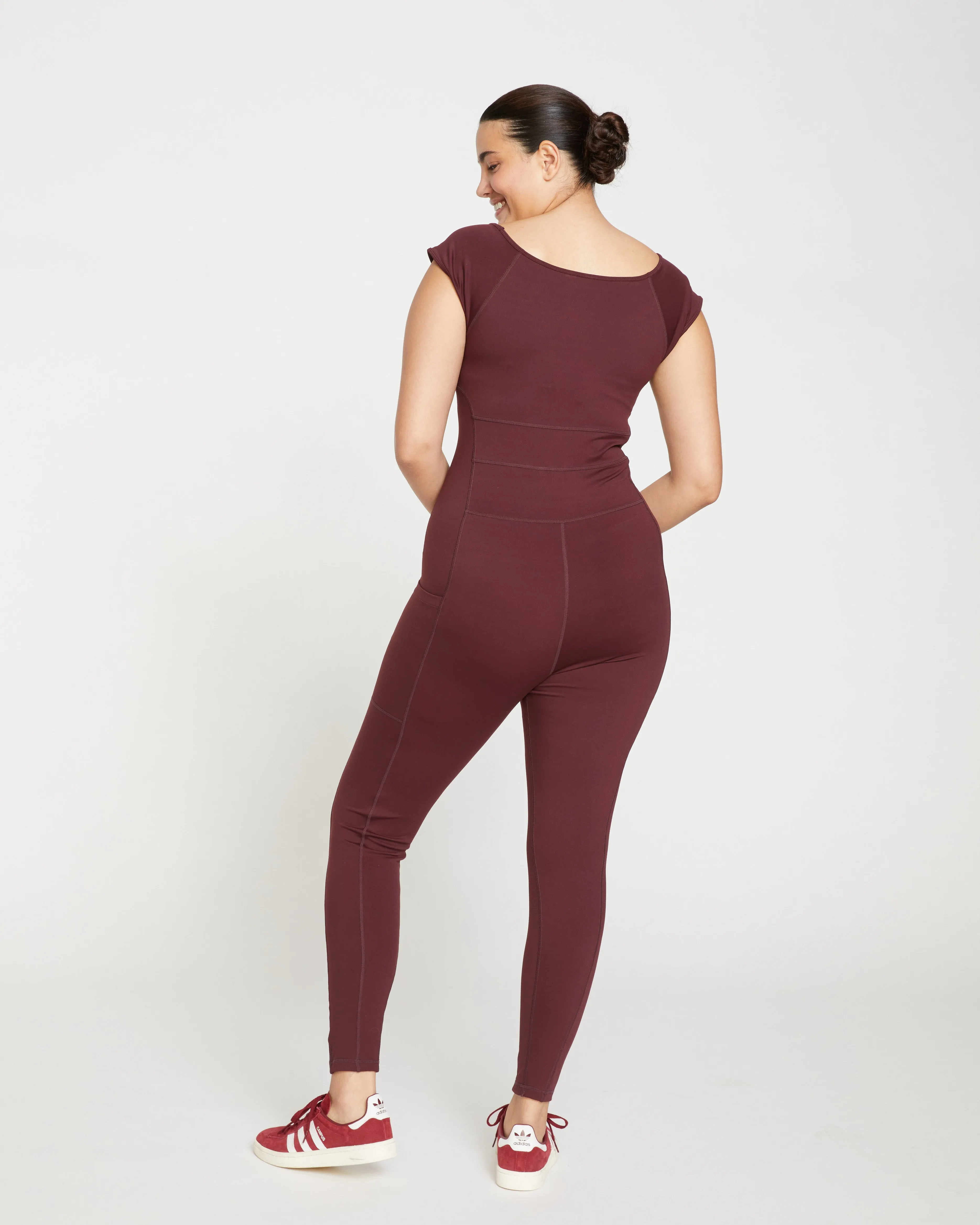 Next-to-Naked Cap Sleeve Bodysuit - Black Cherry sold by Universal Standard product image thumbnail 4