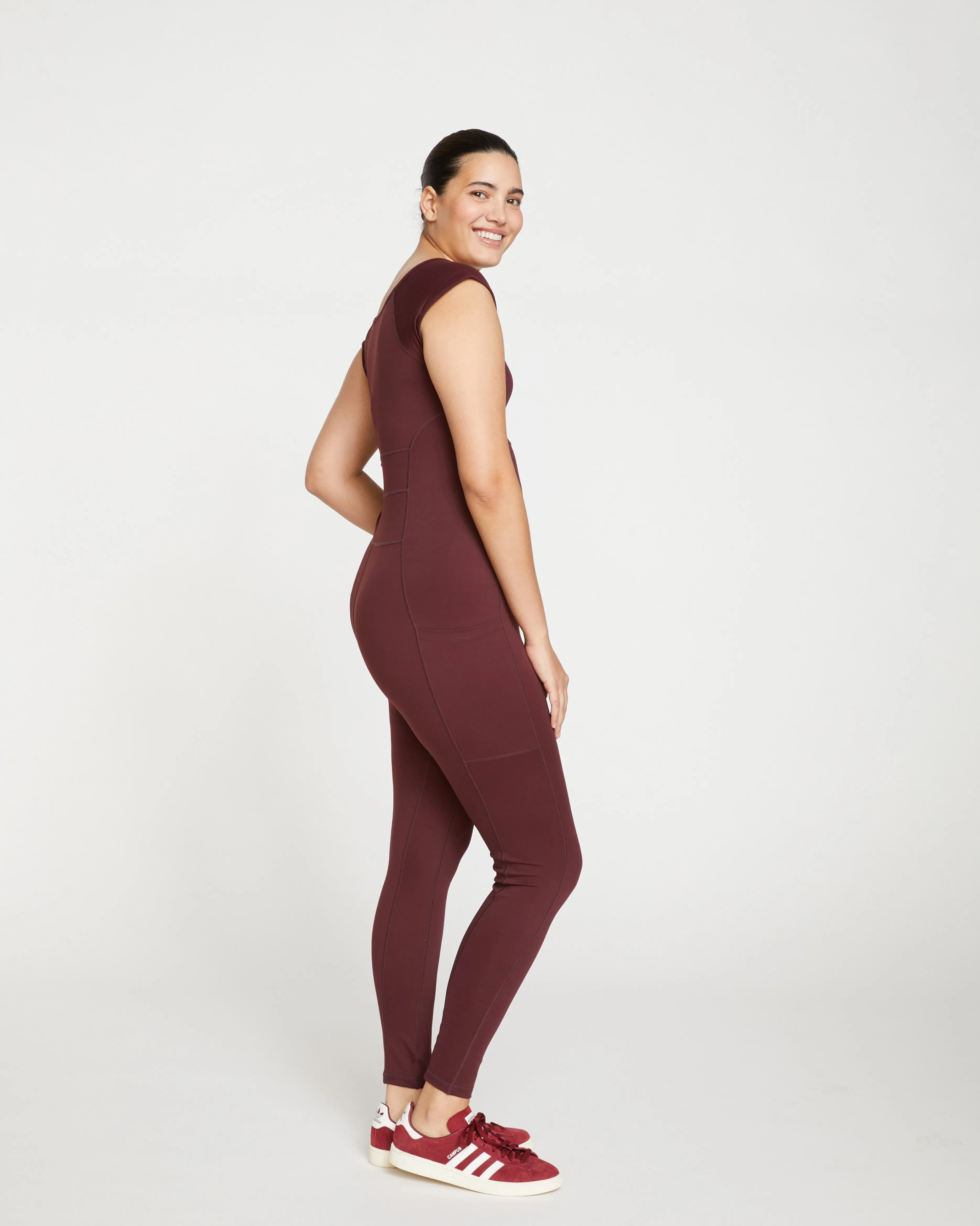Next-to-Naked Cap Sleeve Bodysuit - Black Cherry sold by Universal Standard product image thumbnail 3