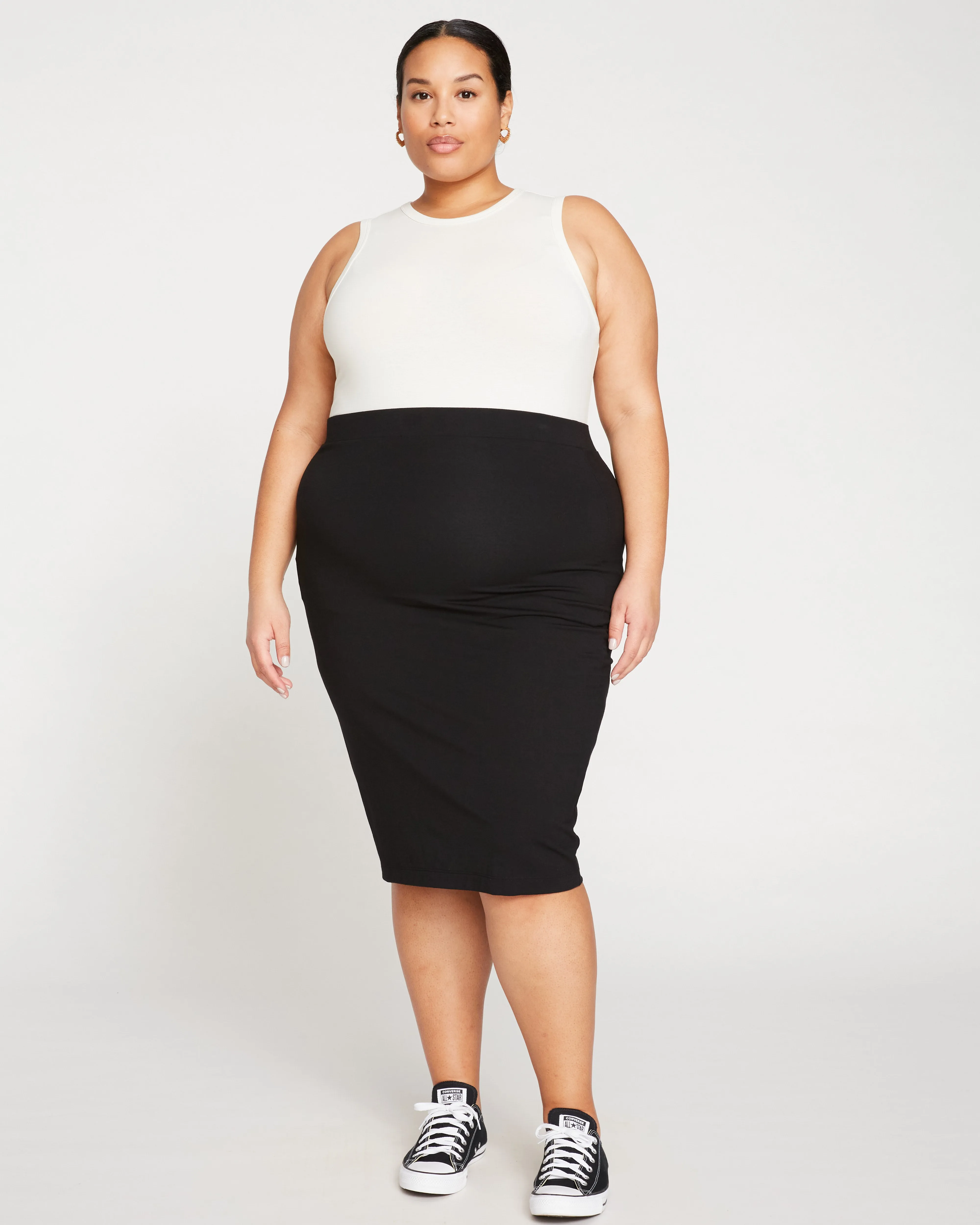 Danube Jersey Skirt - Black sold by Universal Standard product image thumbnail 2