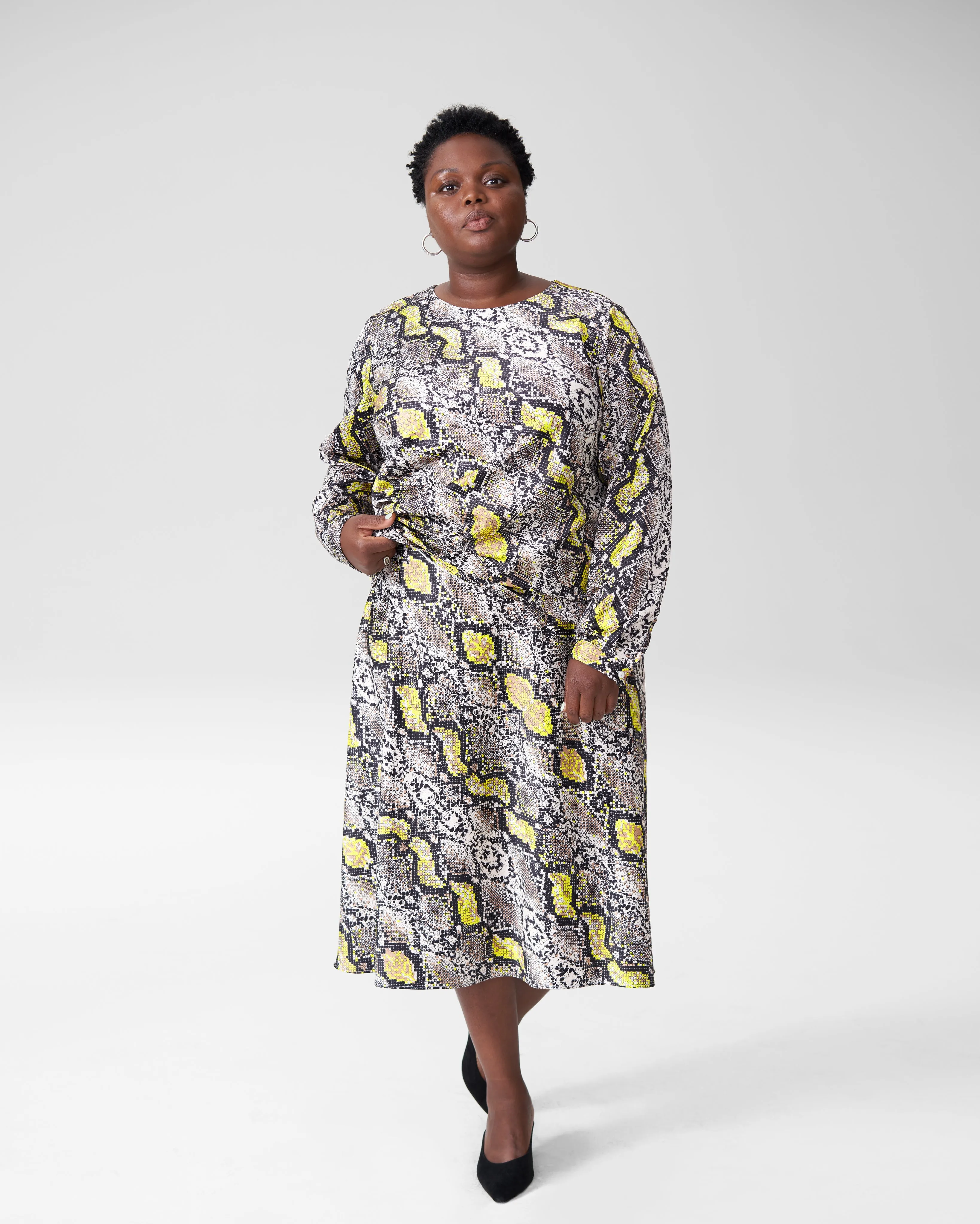 Michaela Pleated Top - Python sold by Universal Standard product image thumbnail 5