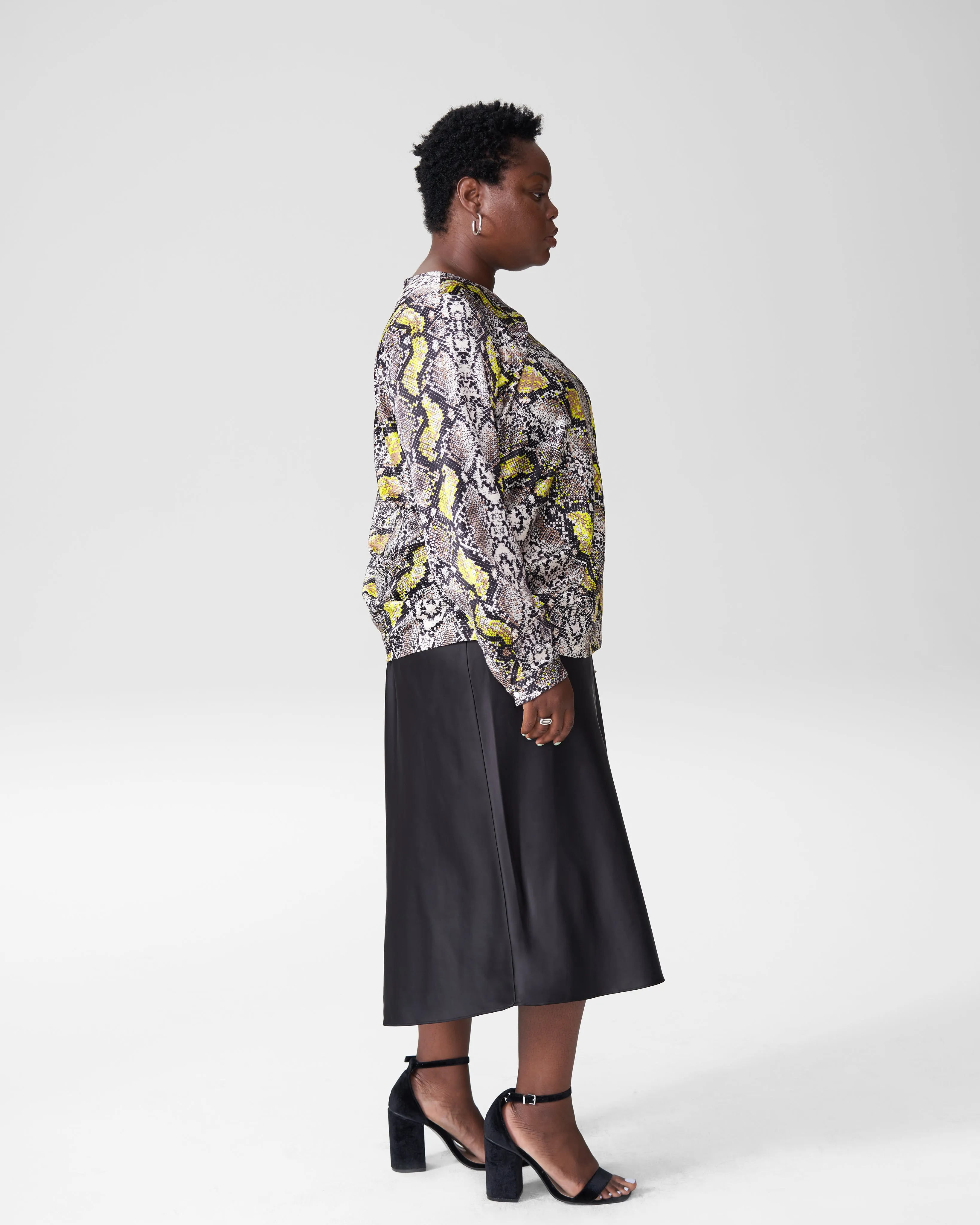 Michaela Pleated Top - Python sold by Universal Standard product image thumbnail 3