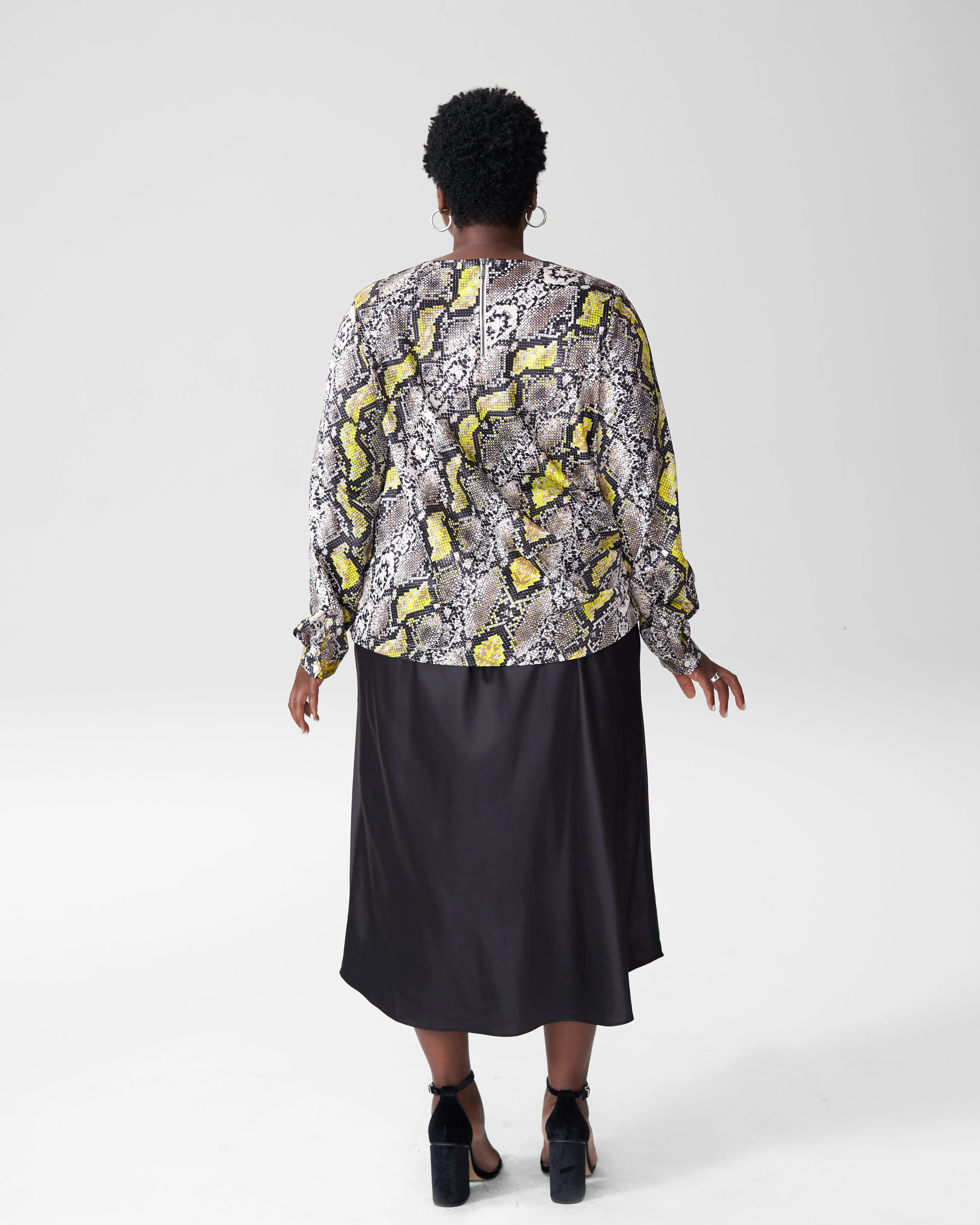 Michaela Pleated Top - Python sold by Universal Standard product image thumbnail 4