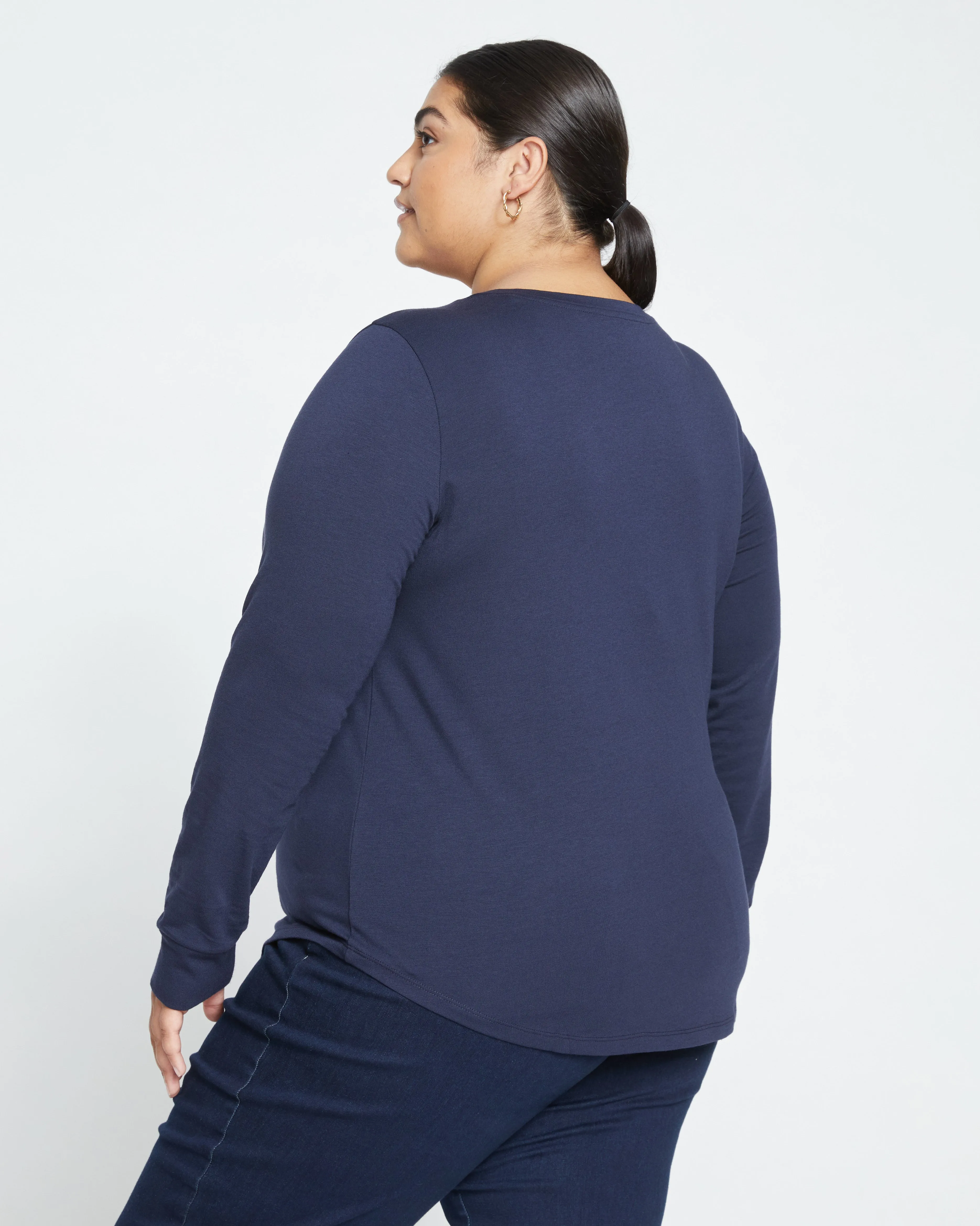 Long Sleeve Tee Rex - Midnight sold by Universal Standard product image thumbnail 4