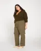 Karlee Stretch Cotton Twill Cargo Pants - Ivy sold by Universal Standard