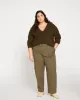 Karlee Stretch Cotton Twill Cargo Pants - Ivy sold by Universal Standard