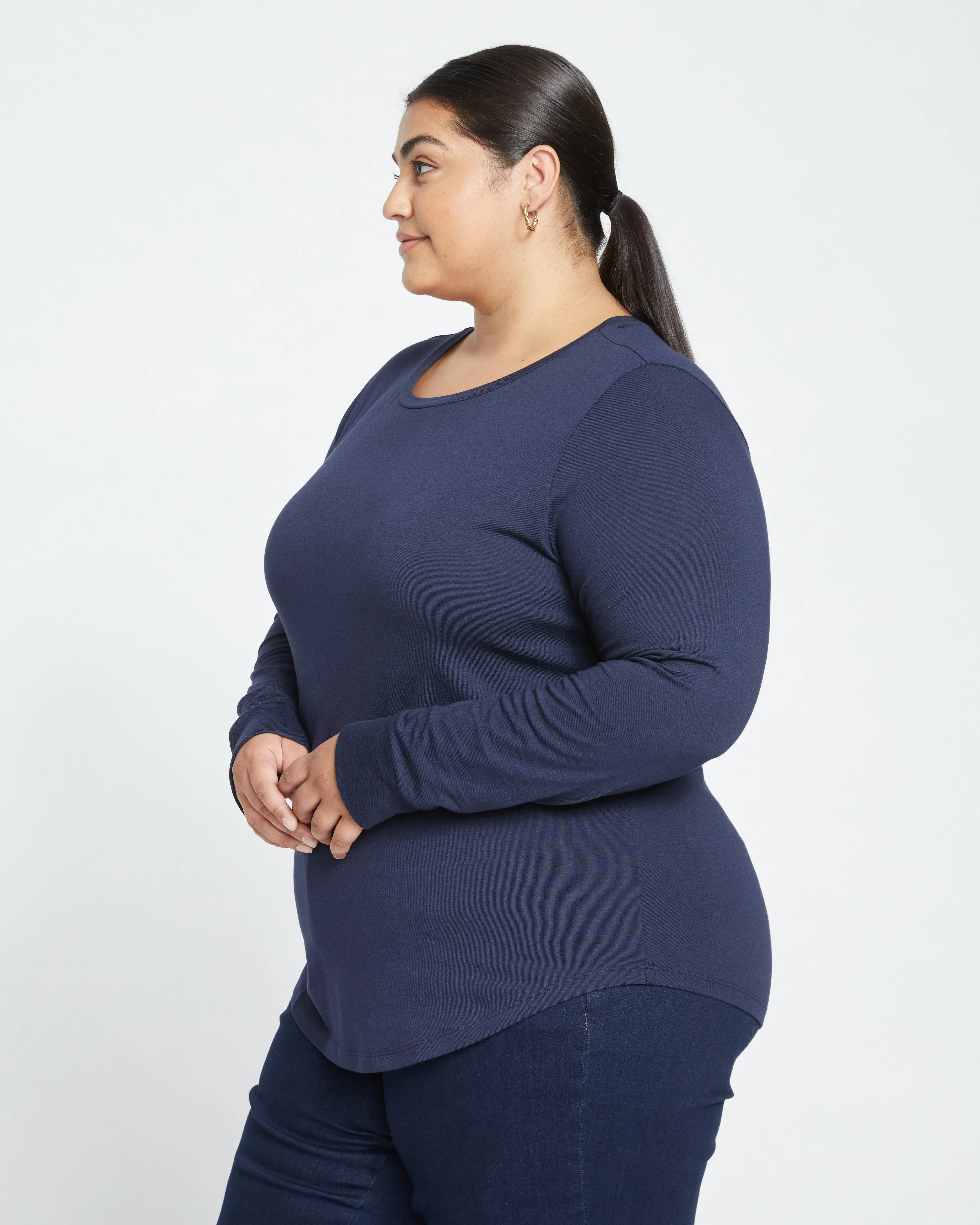 Long Sleeve Tee Rex - Midnight sold by Universal Standard product image thumbnail 3