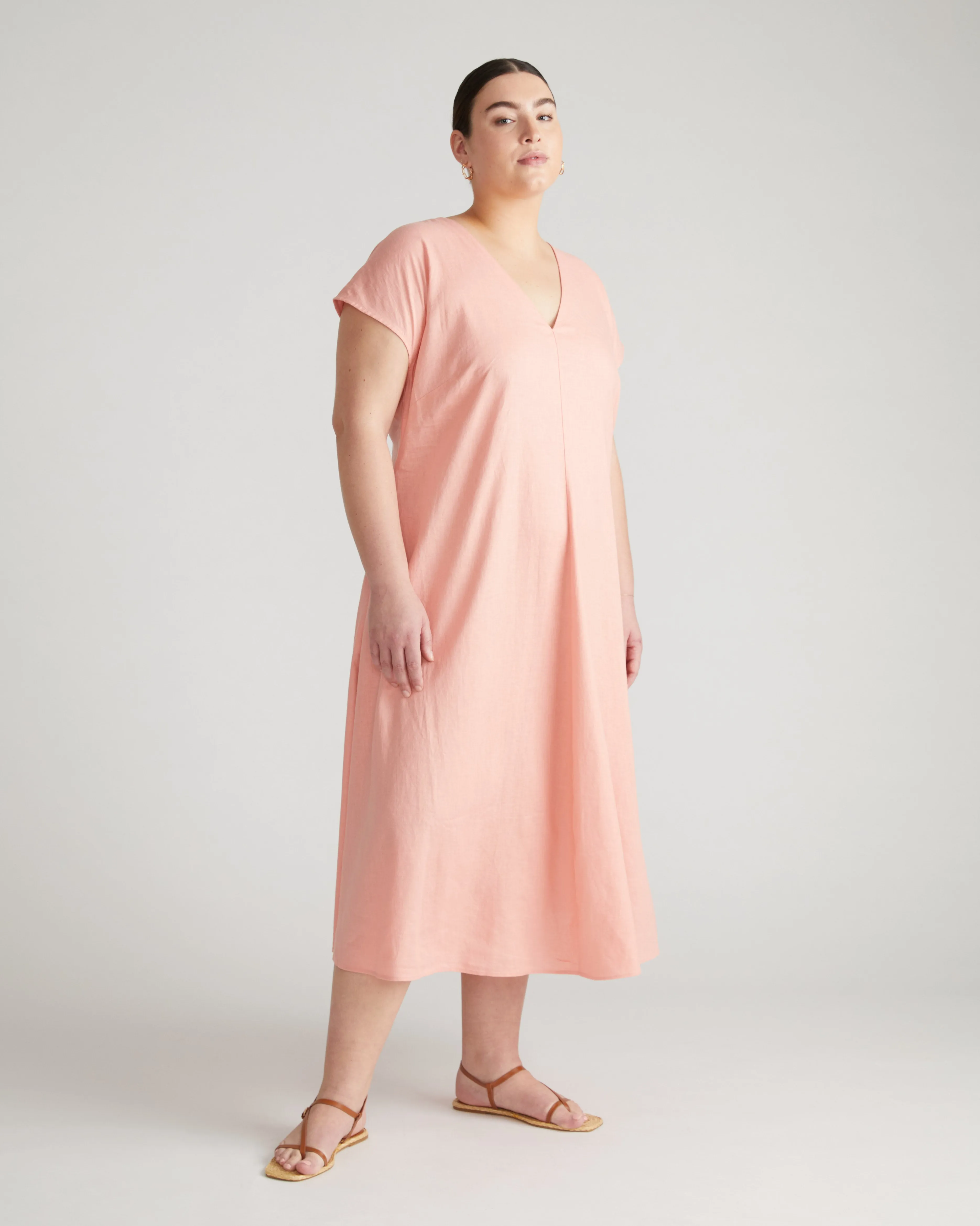 Louvre Bow Back Linen Dress - Frangipane sold by Universal Standard product image thumbnail 4