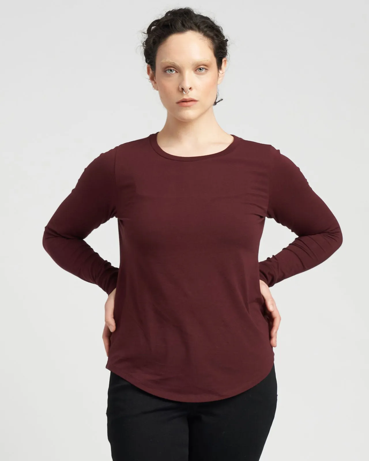 Long Sleeve Tee Rex - Black Cherry sold by Universal Standard product image thumbnail 3